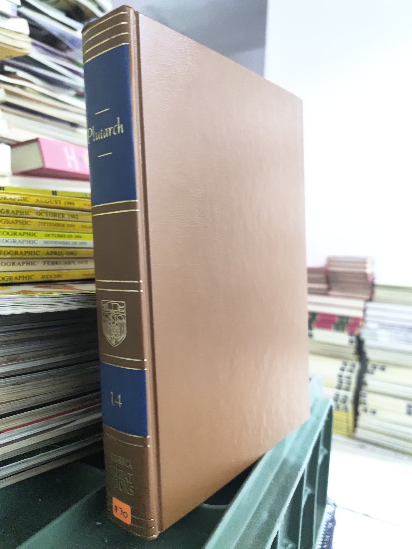 GREAT BOOKS OF THE WESTERN WORLD 14 PLUTARCH POR ROBERT MAYNARD USADO IDIOMAS JUAREZ