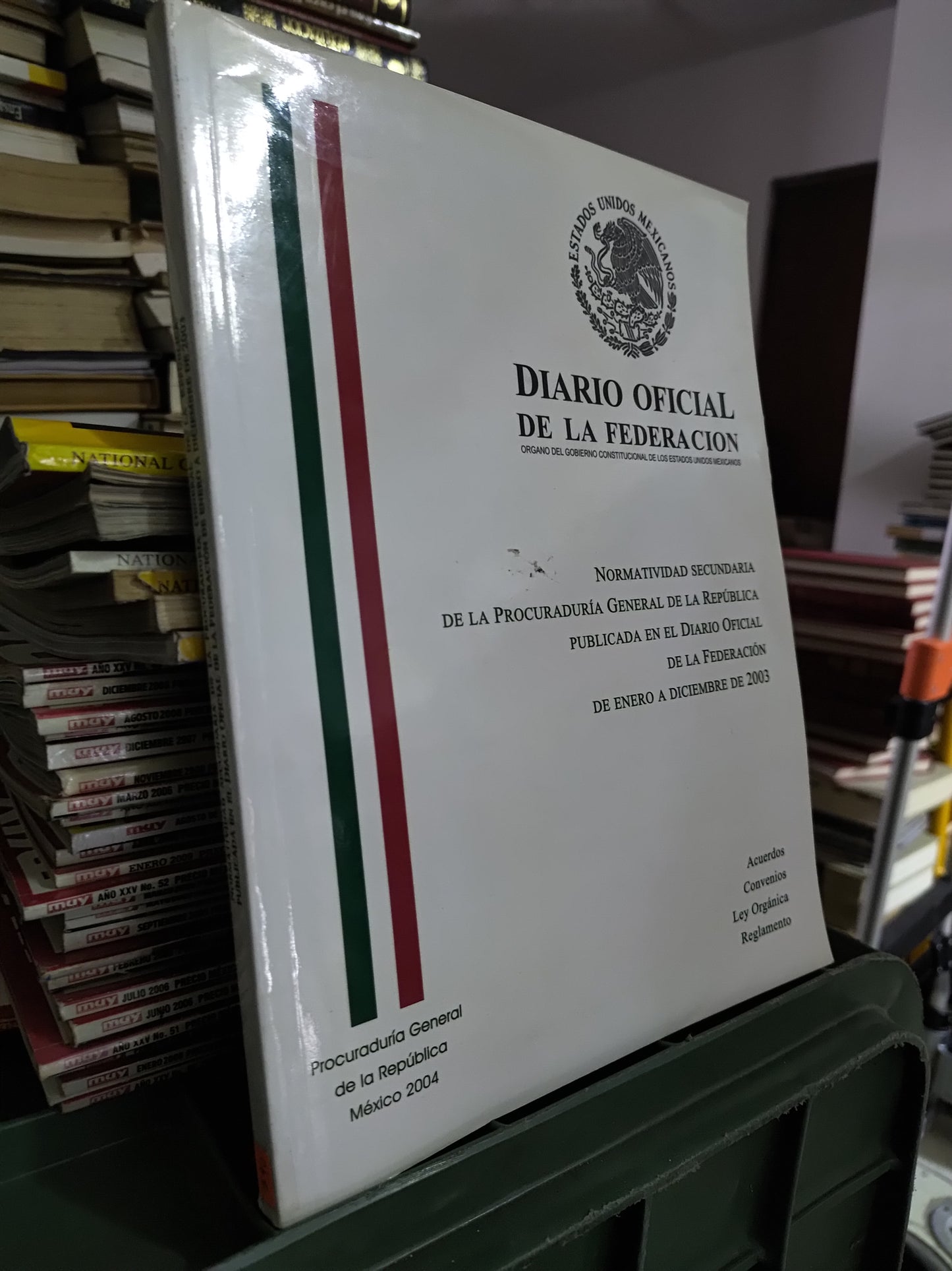 NORMATIVIDAD SECUNDARIA DE LA PROCURADURIA GENERAL DE LA REPUBLICA PUBLICADA EN EL DIARIO OFICIAL DE LA FEDERACION POR LA PGR USADO POLITICA JUAREZ 515