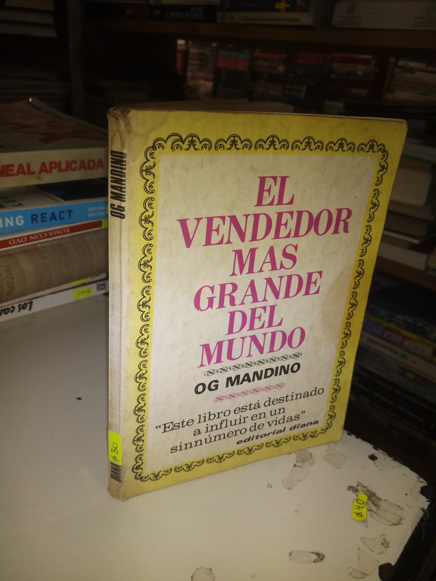 EL VENDEDOR MÁS GRANDE DEL MUNDO POR OG MANDINO USADO SUPERACIÓN PERSONAL LITERARIO 207