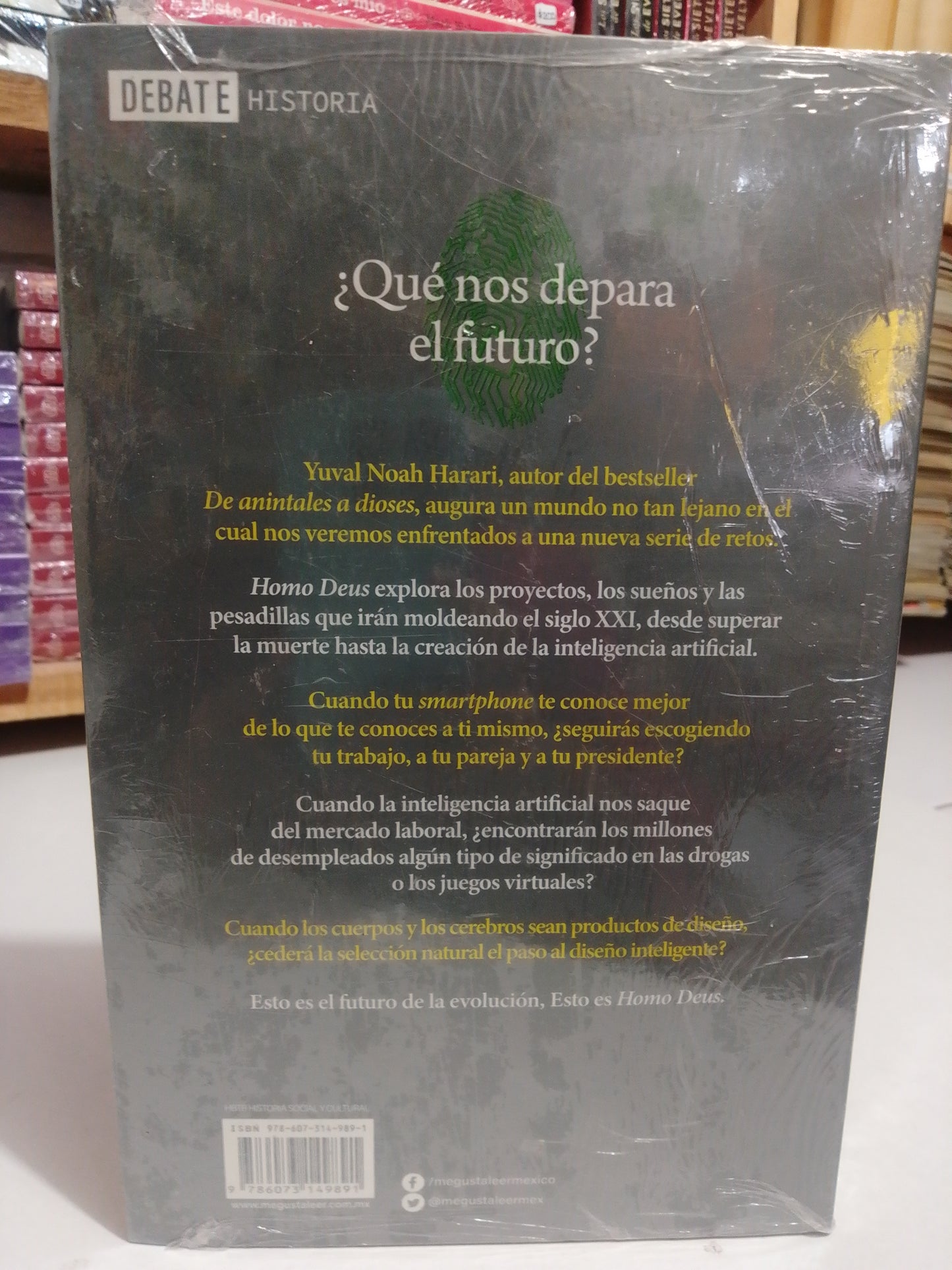 HOMO DEUS BREVE HISTORIA DEL MAÑANA POR YUVAL NOAH HARARI NUEVO JUAREZ