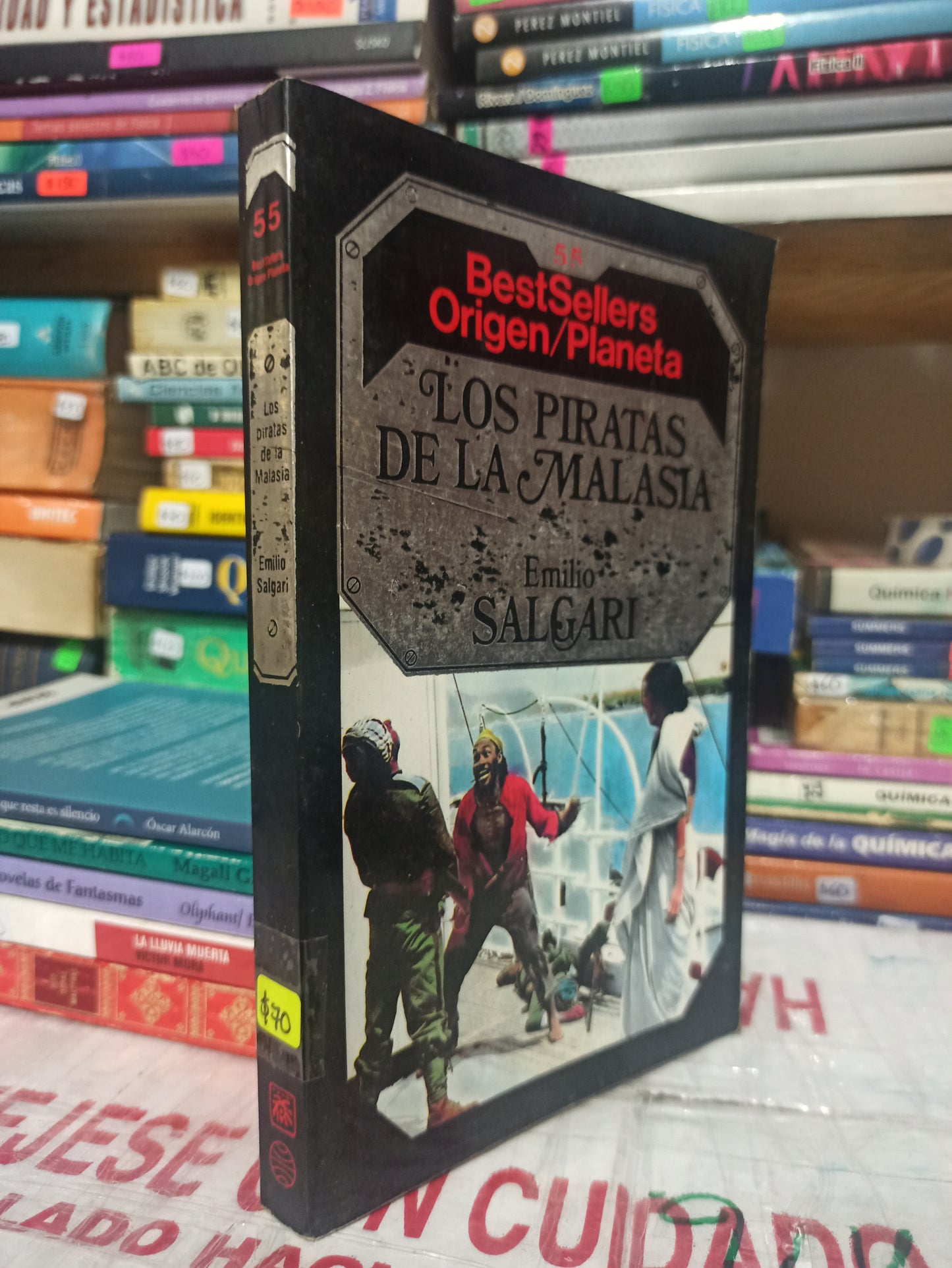 LOS PIRATAS DE LA MALASIA #55 POR EMILIO SALGARI USADO NOVELAS JUÁREZ