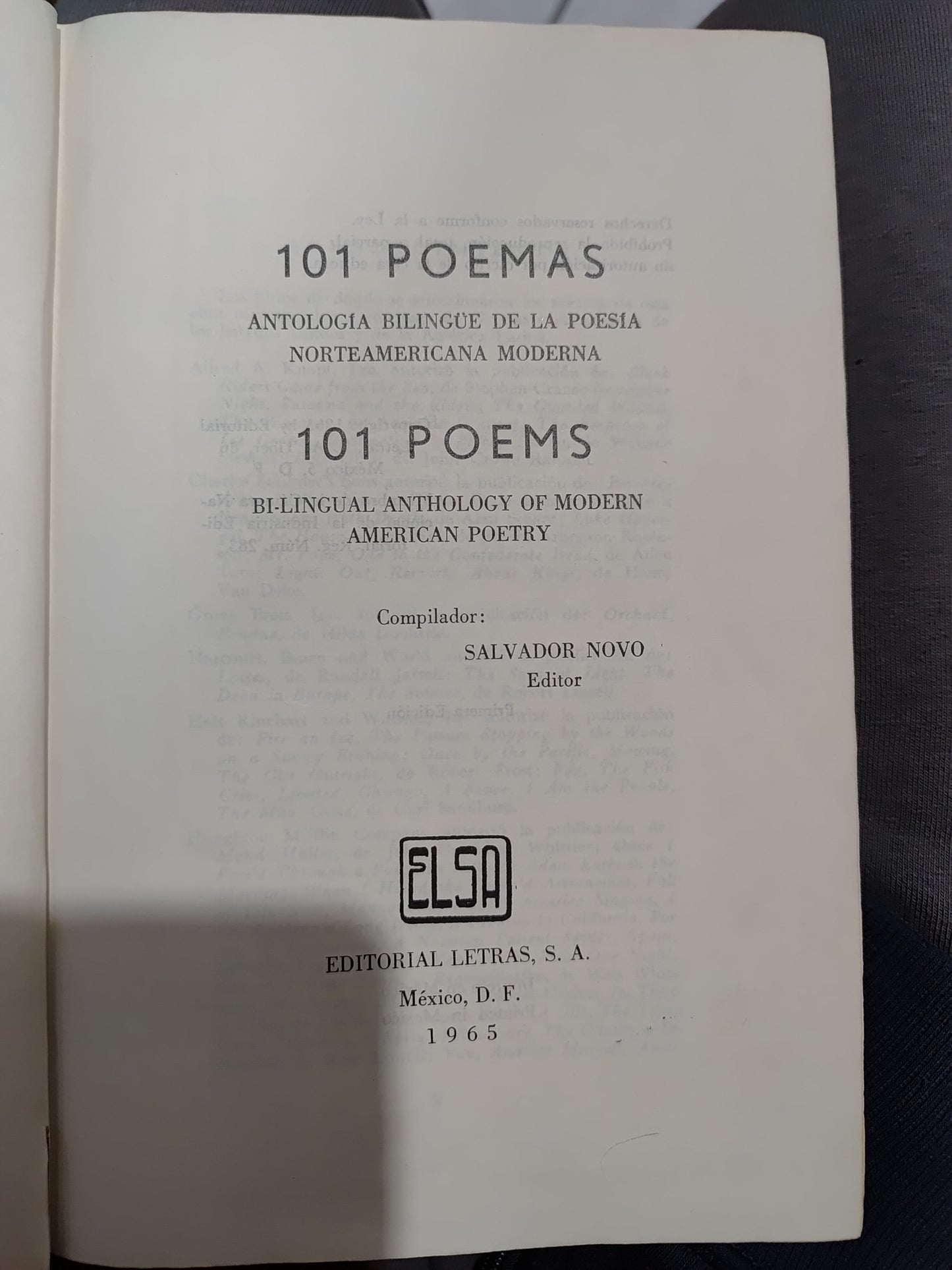 101 POEMAS POR SLAVADOR NOVO USADO POESIA JUAREZ