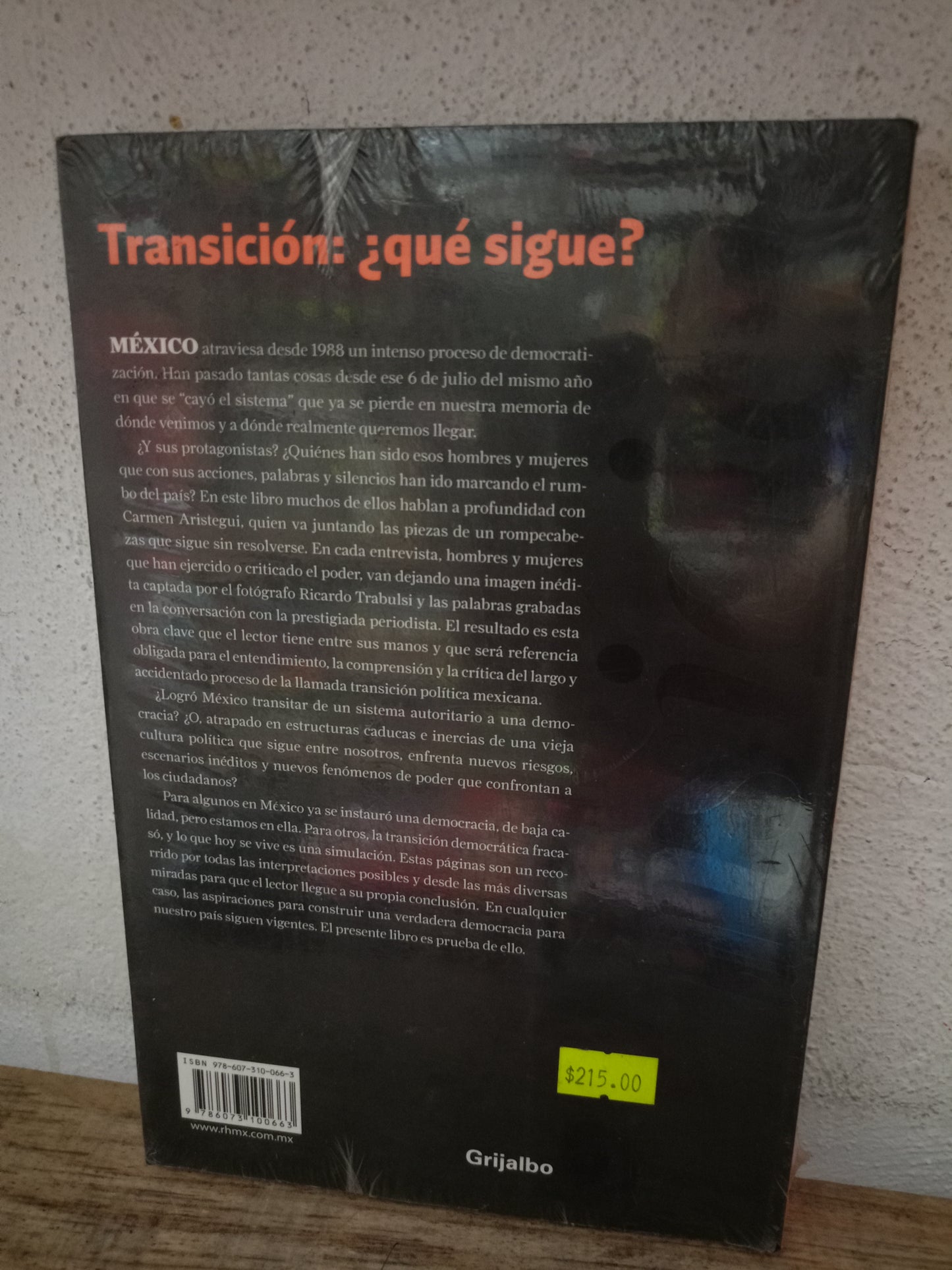 TRANSICIÓN POR CARMEN ARISTEGUI Y RICARDO TRABULSI NUEVO SOCIOLOGÍA LITERARIO 305