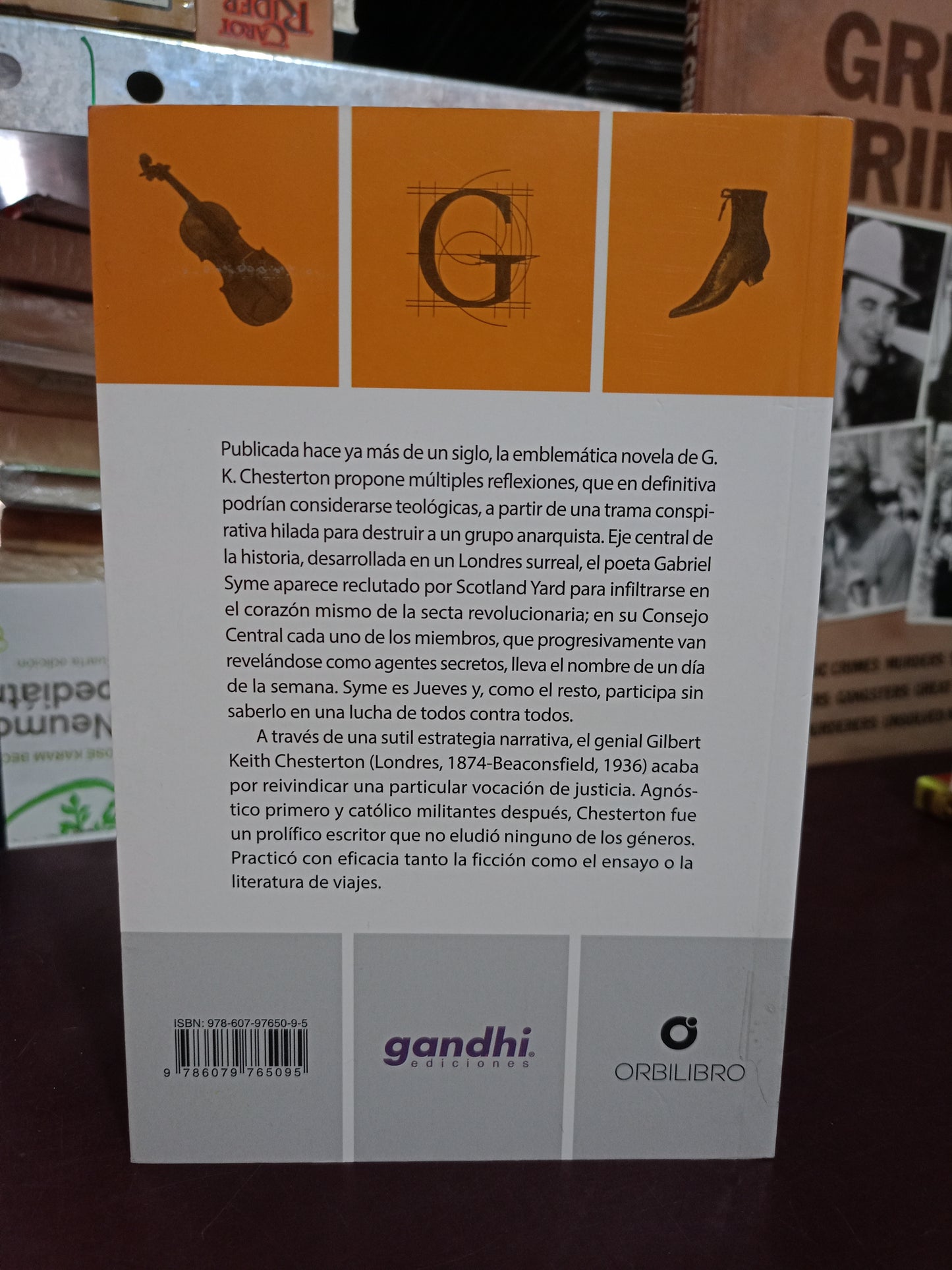 EL HOMBRE QUE FUE JUEVES UNA PESADILLA POR GILBERT KEITH CHESTERTON USADO NOVELA LITERARIO 305
