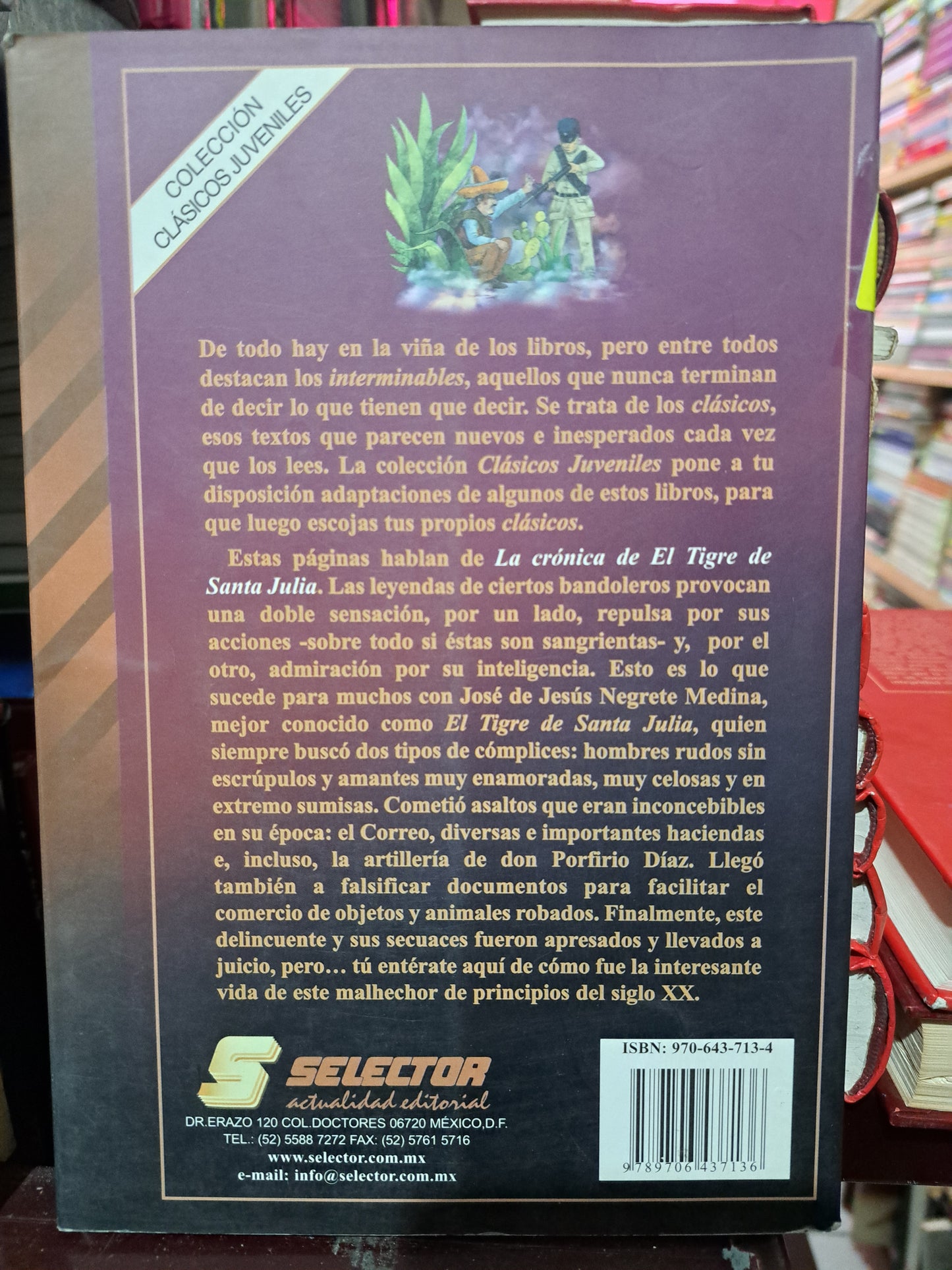 EL TIGRE DE SANTA JULIA MELINA S. BAUTISTA JUÁREZ USADO NOVELA JUÁREZ