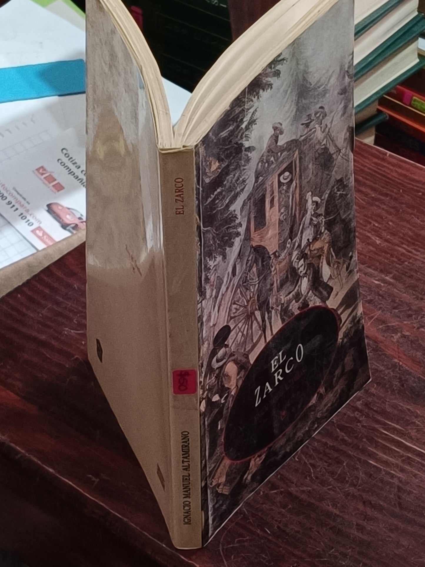 EL ZARCO IGNACIO MANUEL ALTAMIRANO USADO NOVELA LITERARIO 305