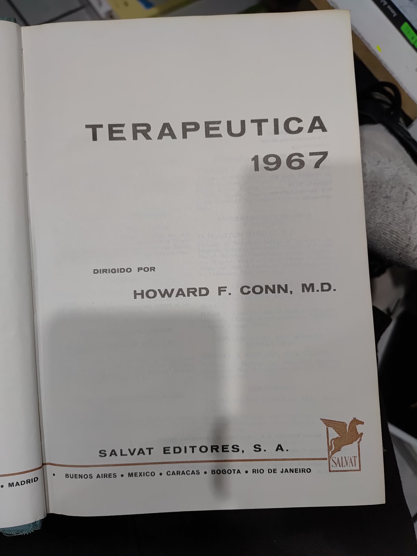 TERAPEUTICA 1967 POR HOWARD F. CONN USADO SALUD JUAREZ