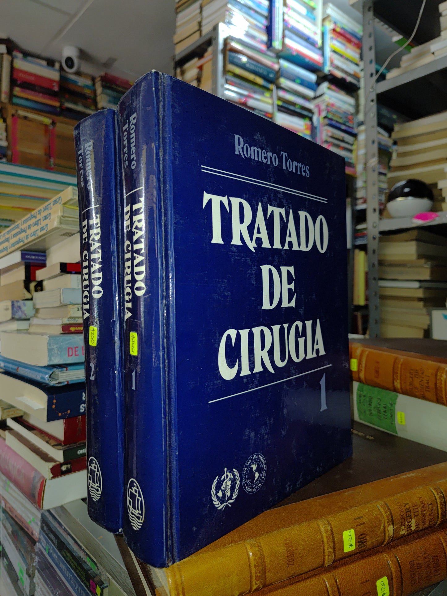 TRATADO DE CIRUGIA 1 Y 2 POR ROMERO TORRES USADO SALUD JUAREZ 515 2 TOMO $200 C/U
