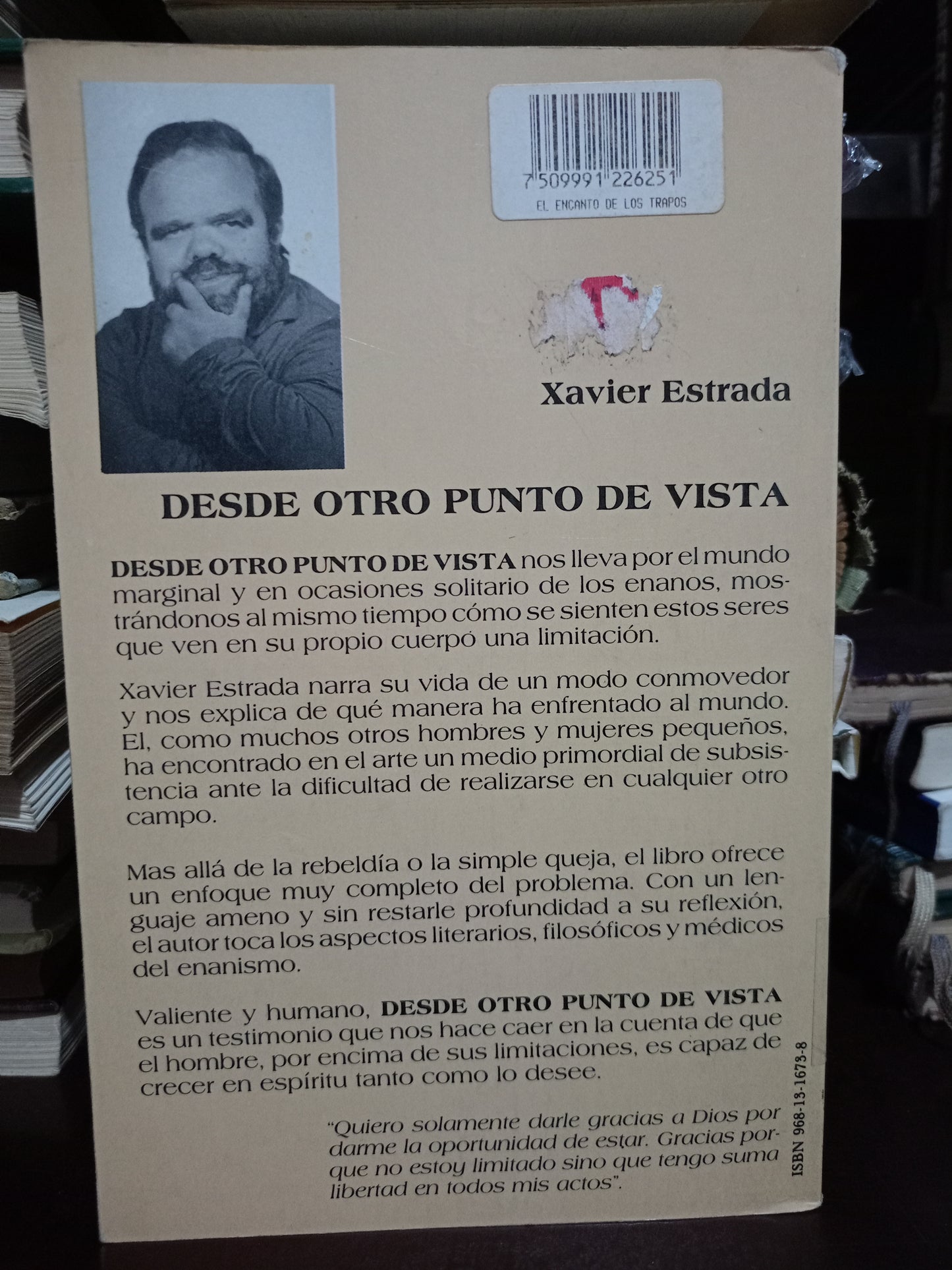 DESDE OTRO PUNTO DE VISTA POR XAVIER ESTRADA USADO POESIA LITERARIO 305