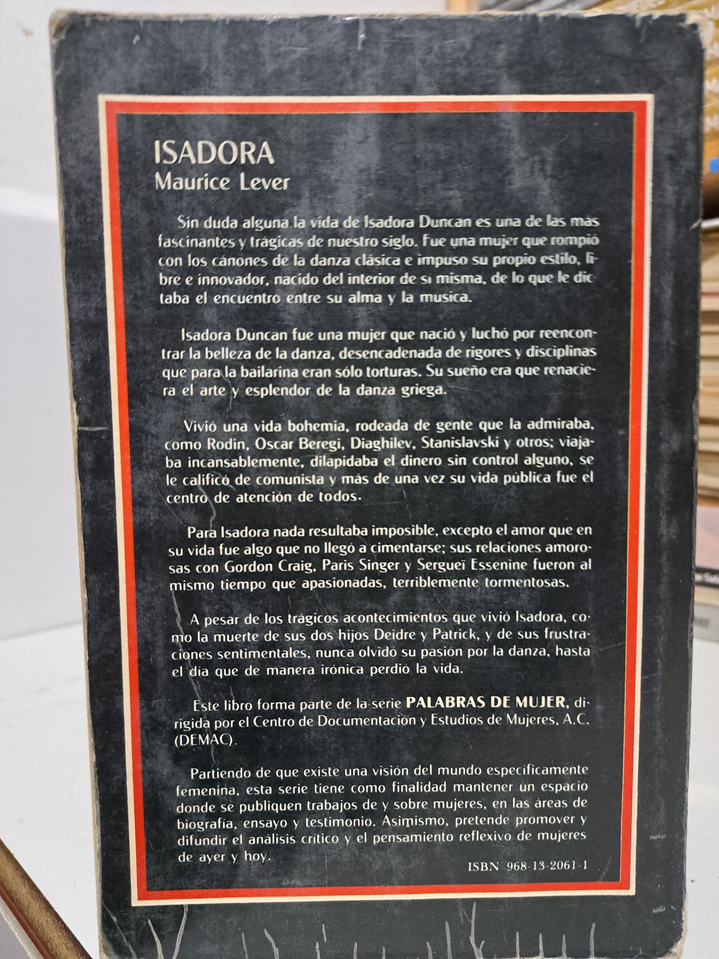 ISIDORA MAURICE LEVER USADO NOVELA JUÁREZ