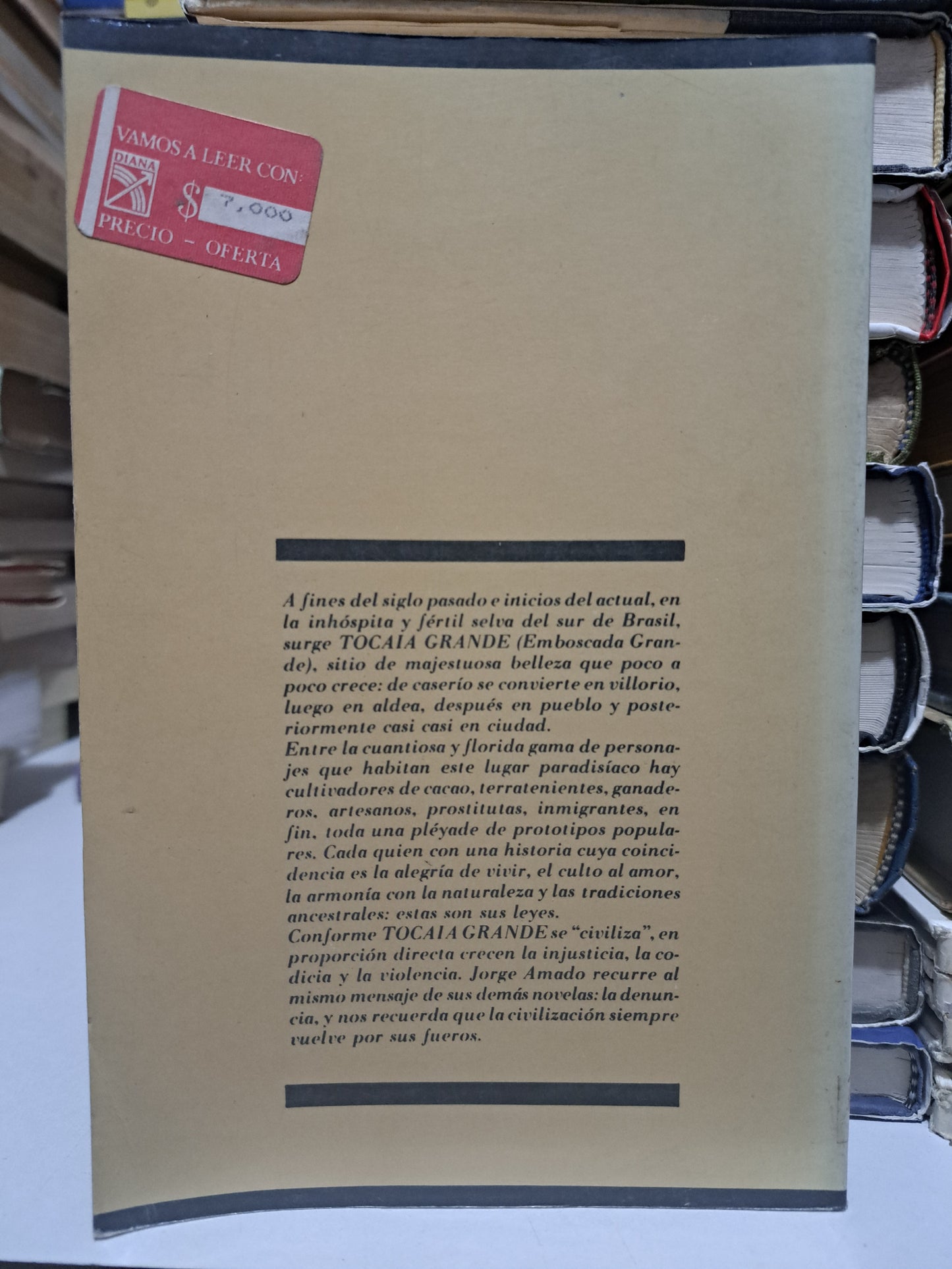 TOCAIA GRANDE JORGE AMADO USADO NOVELA JUÁREZ