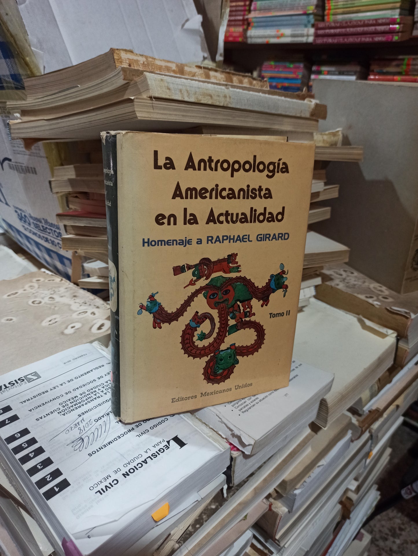 LA ANTROPOLOGIA AMERICANISTA EN LA ACTUALIDAD POR RAPHAEL GIRARD USADO ANTIGUOS ALDAMA