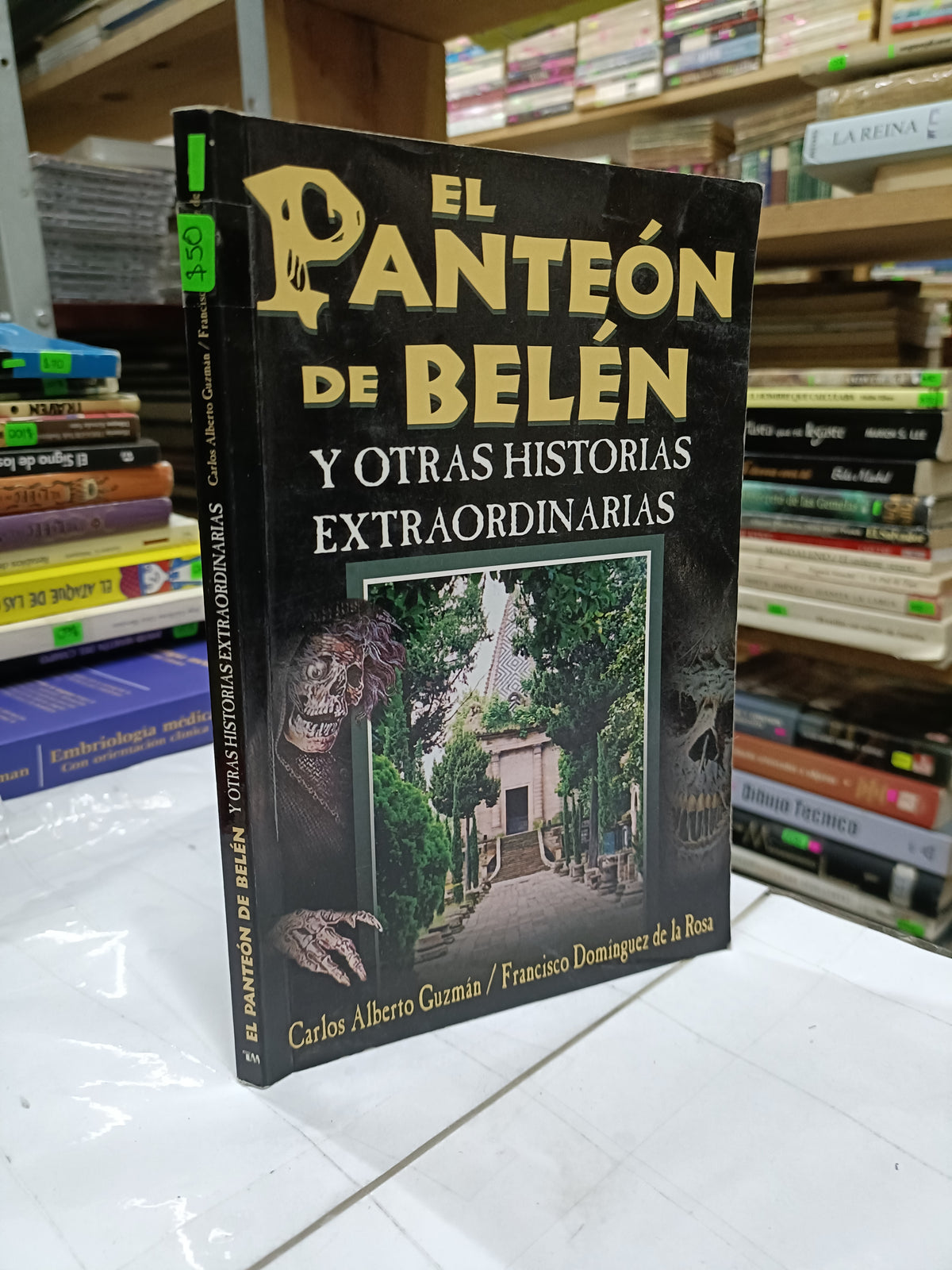 EL PANTEON DE BELEN Y OTRAS HISTORIAS EXTRAORDINARIAS POR CARLOS ALBERTO GUZMAN Y FRANCISCO DOMINGUEZ USADO NOVELA LITERARIO 207
