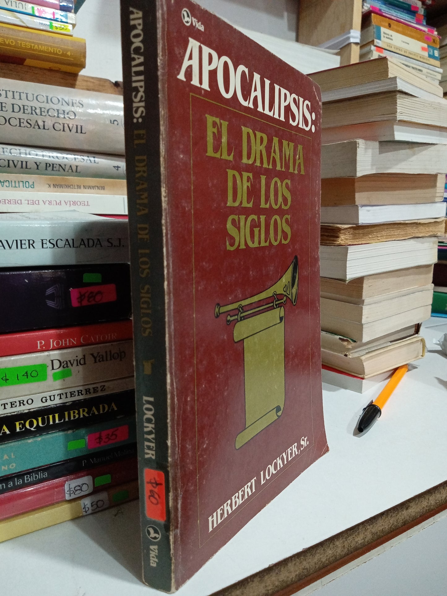 APOCALIPSIS EL DRAMA DE LOS SIGLOS POR HERBERT LOCKYER USADO RELIGION JUAREZ