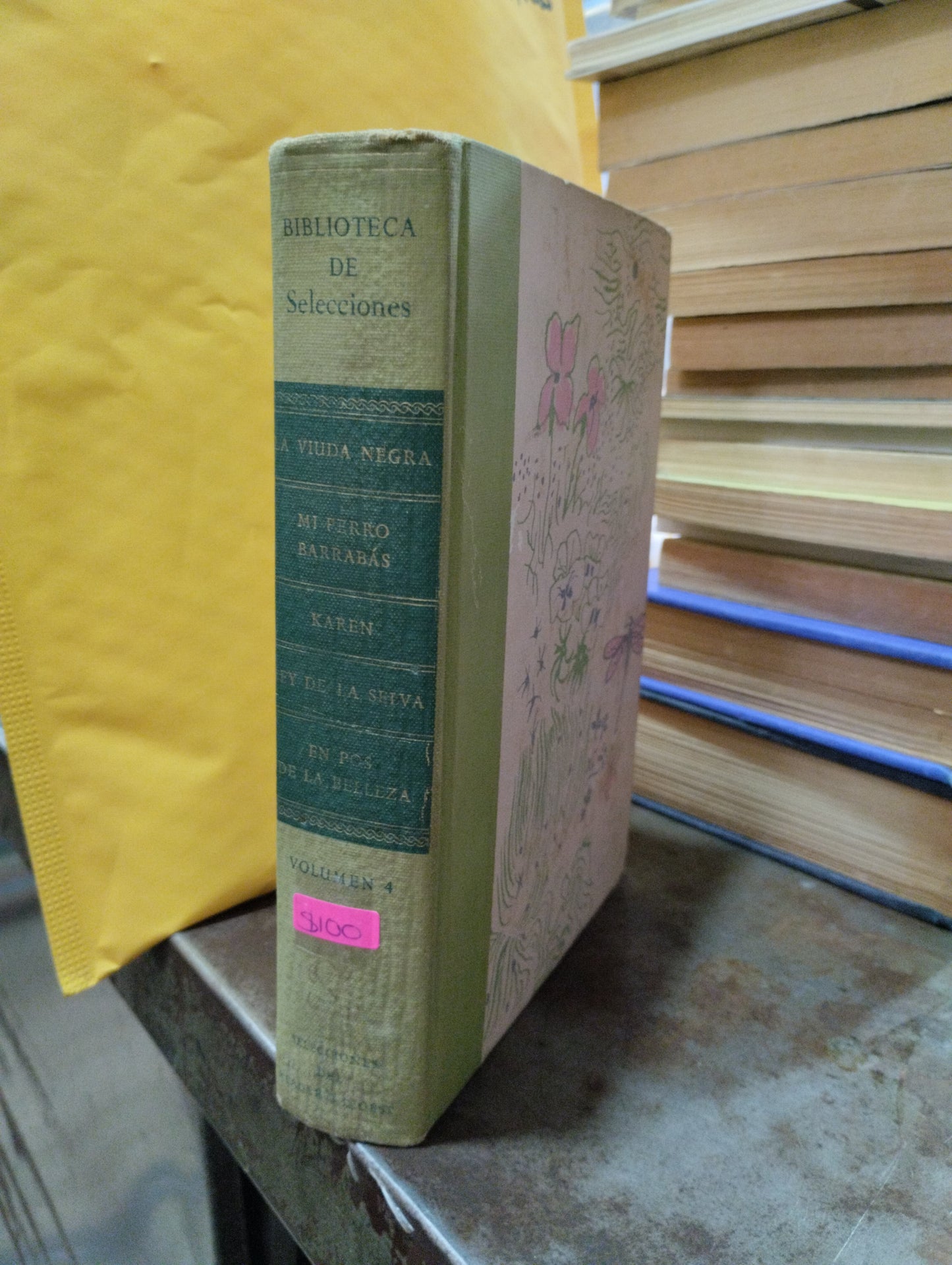 BIBLIOTECA DE SELECCIONES LA VIUDA NEGRA MI PERRO BARRABAS KAREN LEY DE LA SELVA EN POS DE LA BELLEZA VOL 4 USADO NOVELAS ALDAMA