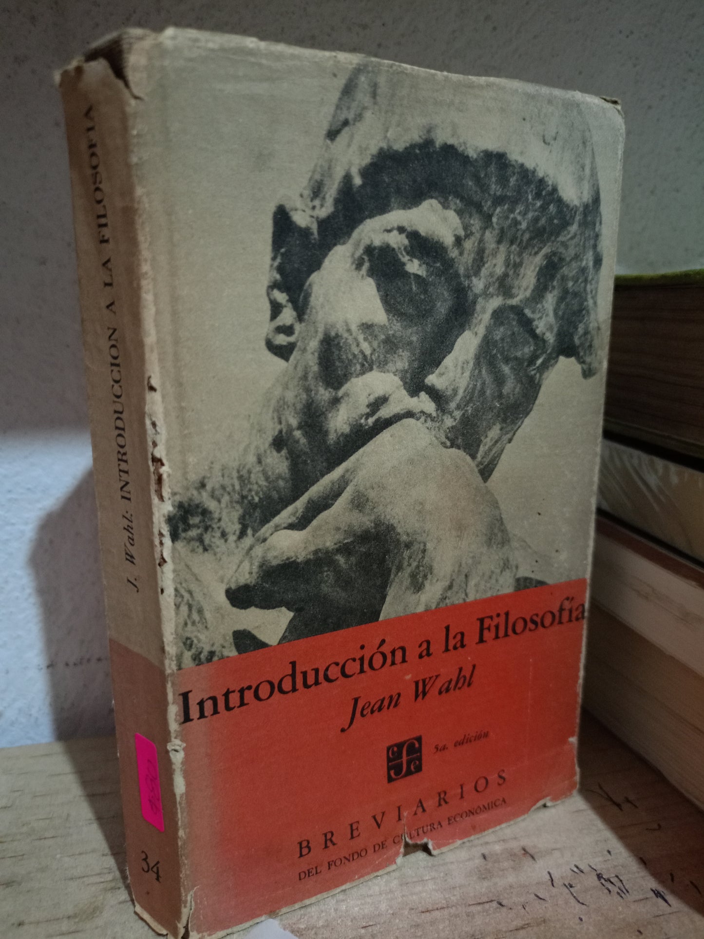 INTRODUCCION A LA FILOSOFIA POR JEAN WAHL USADO FILOS LITERARIO 305