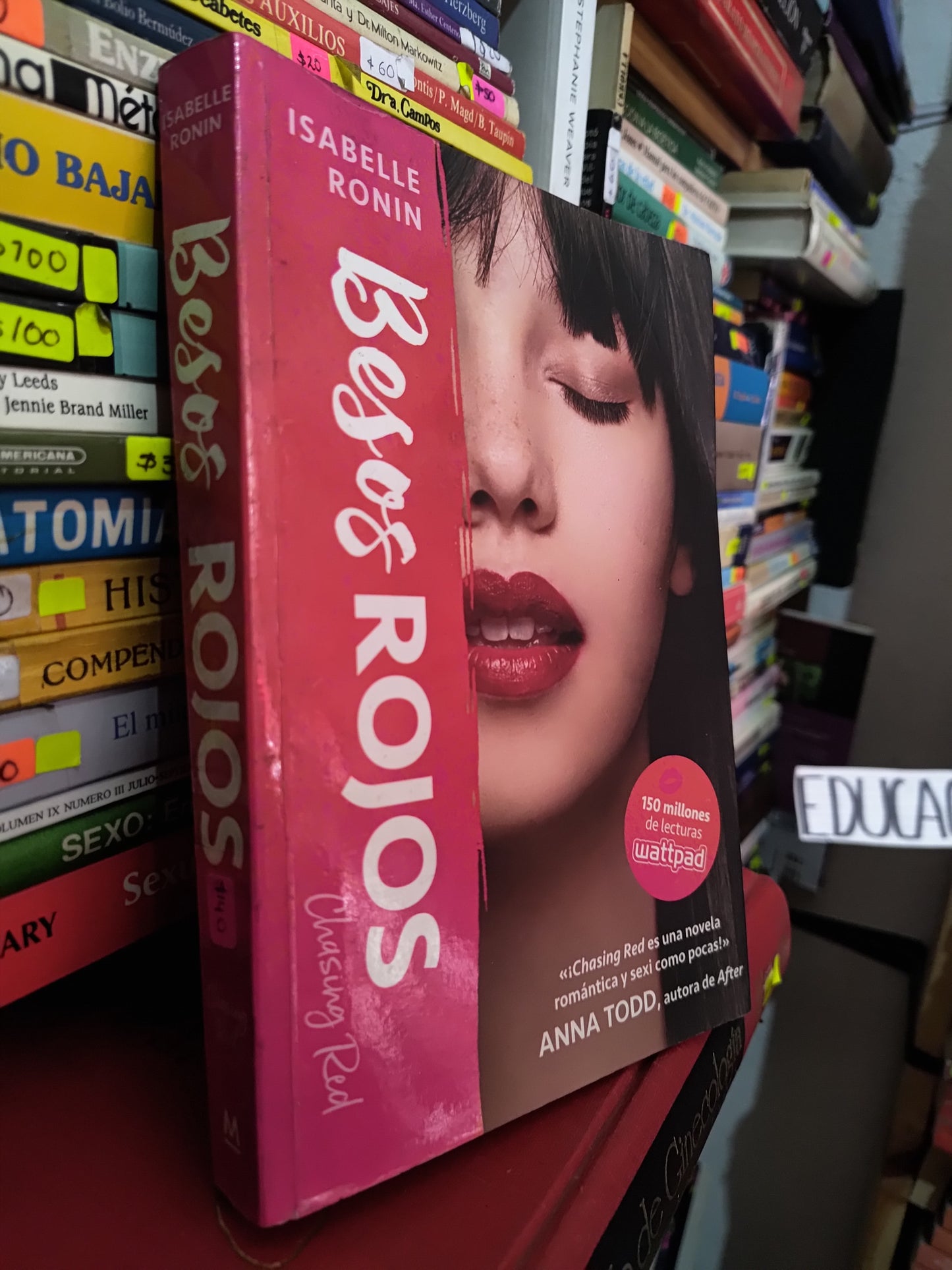 BESOS ROJOS POR ISABELLE RONIN USADO NOVELAS LITERARIO 305