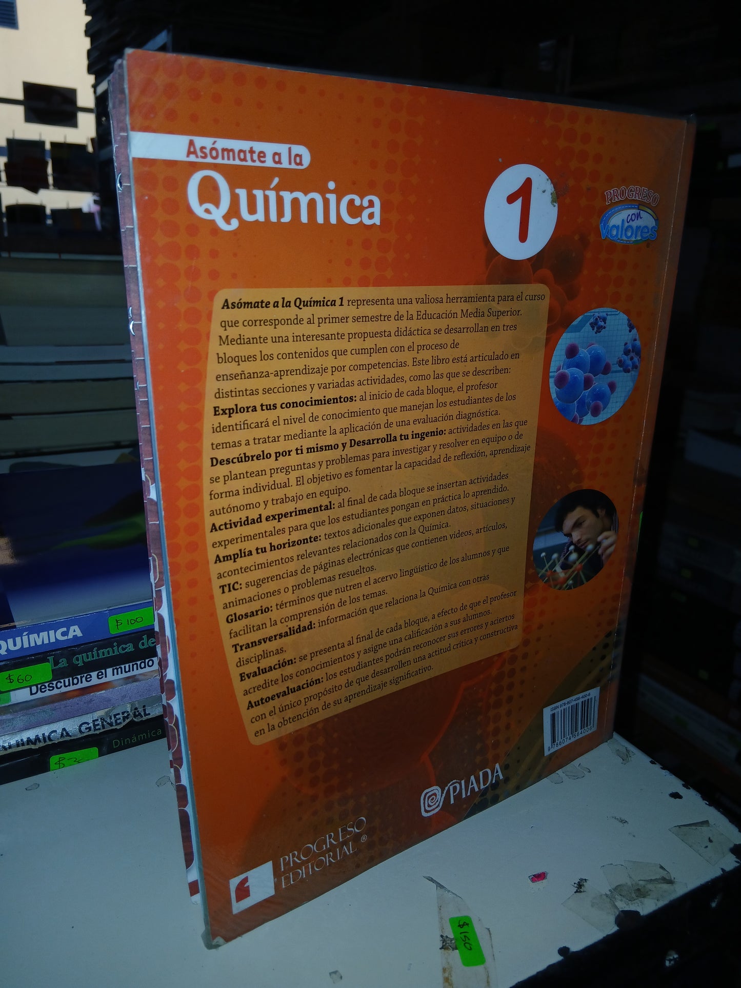 ASÓMATE A LA QUÍMICA 1 POR PALEO, JAIME Y LUJÁN USADO QUÍMICA LITERARIO 207