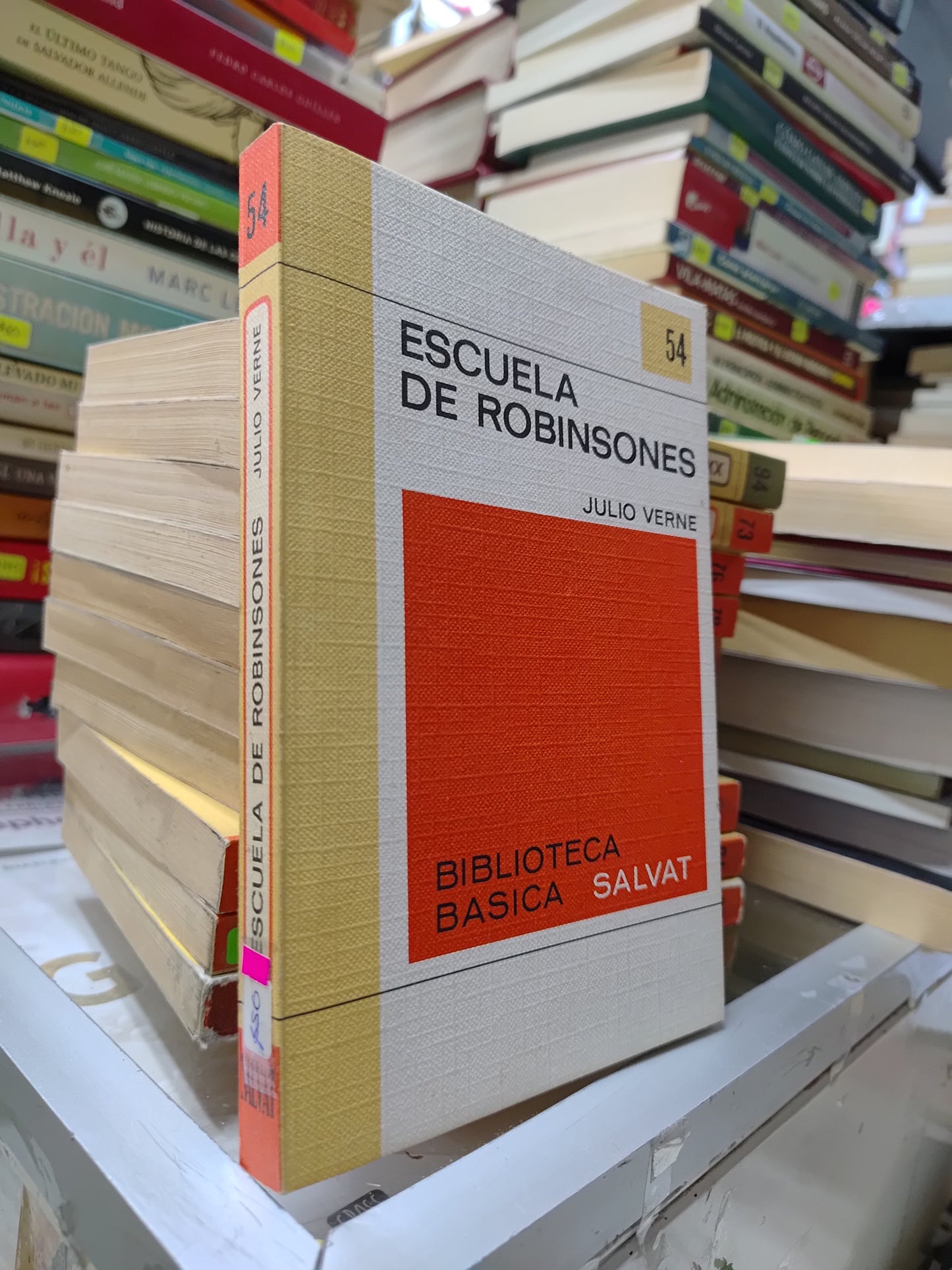 ESCUELA DE ROBINSONES POR JULIO VERNE USADO NOVELAS JUAREZ 507