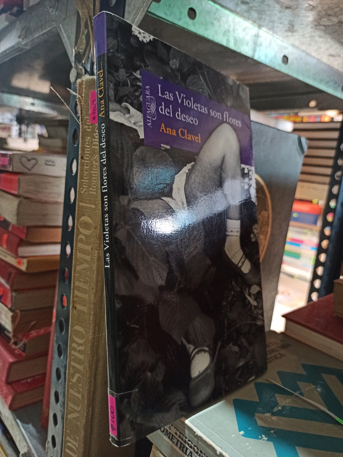 LAS VIOLETAS SON FLORES DEL DESEO POR ANA CLAVEL USADO NOVELAS ALDAMA