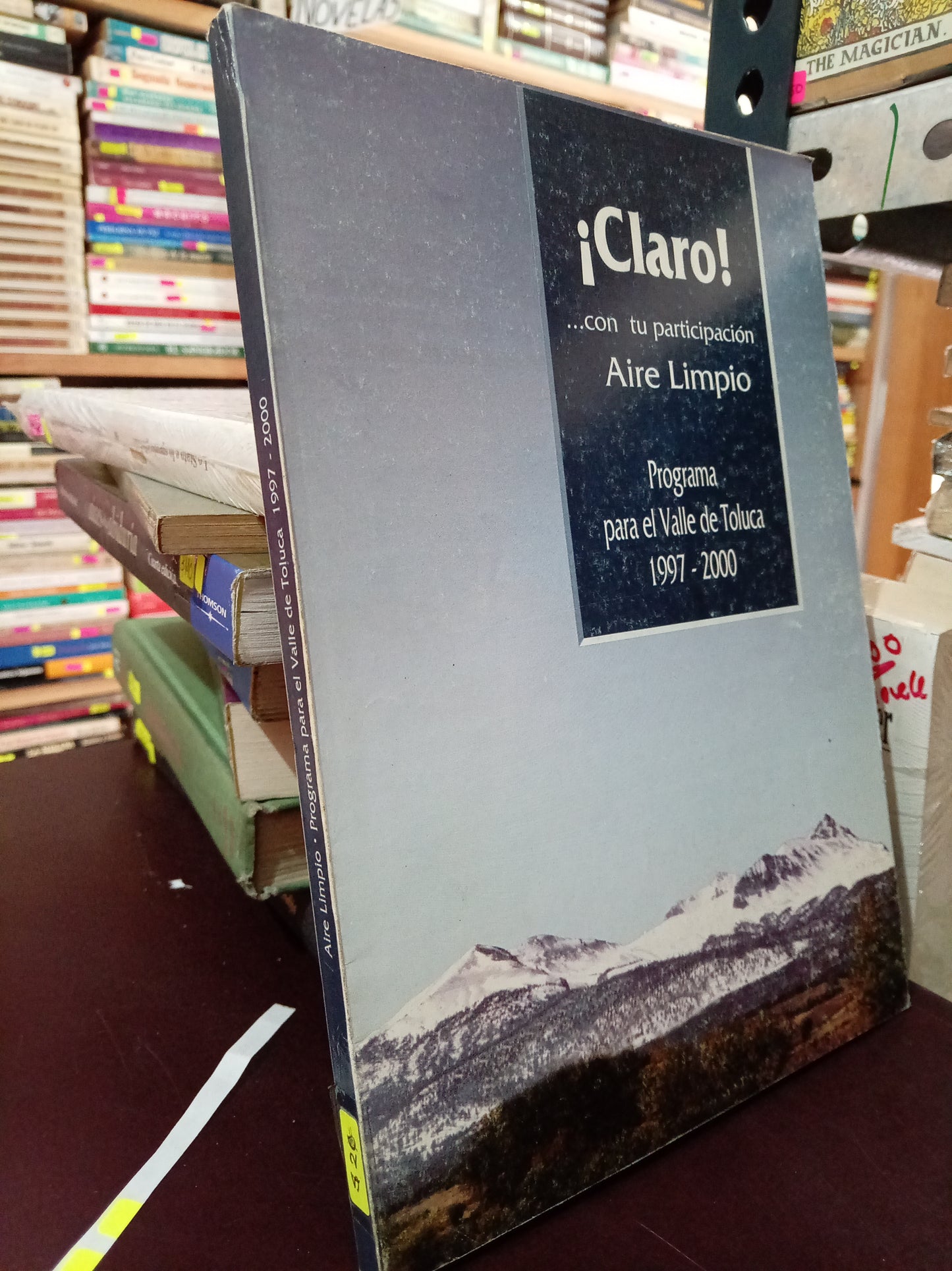 CLARO CON TU PARTICIPACION AIRE LIMPIO PROGRAMA PARA EL VALLE DE TOLUCA USADO HISTORIA LITERARIO 305