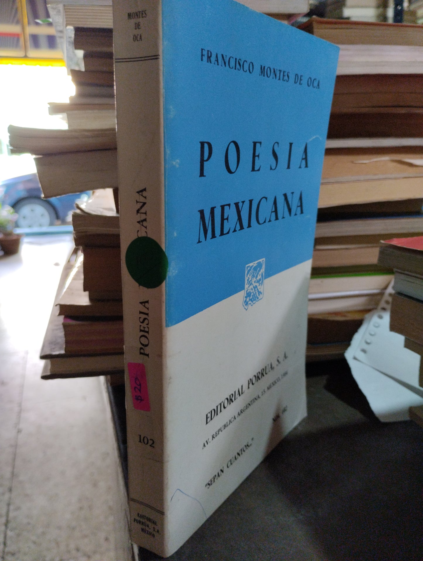 POESIA MEXICANA POR FRANCISCO MONTES DE OCA USADO POESIA ALDAMA