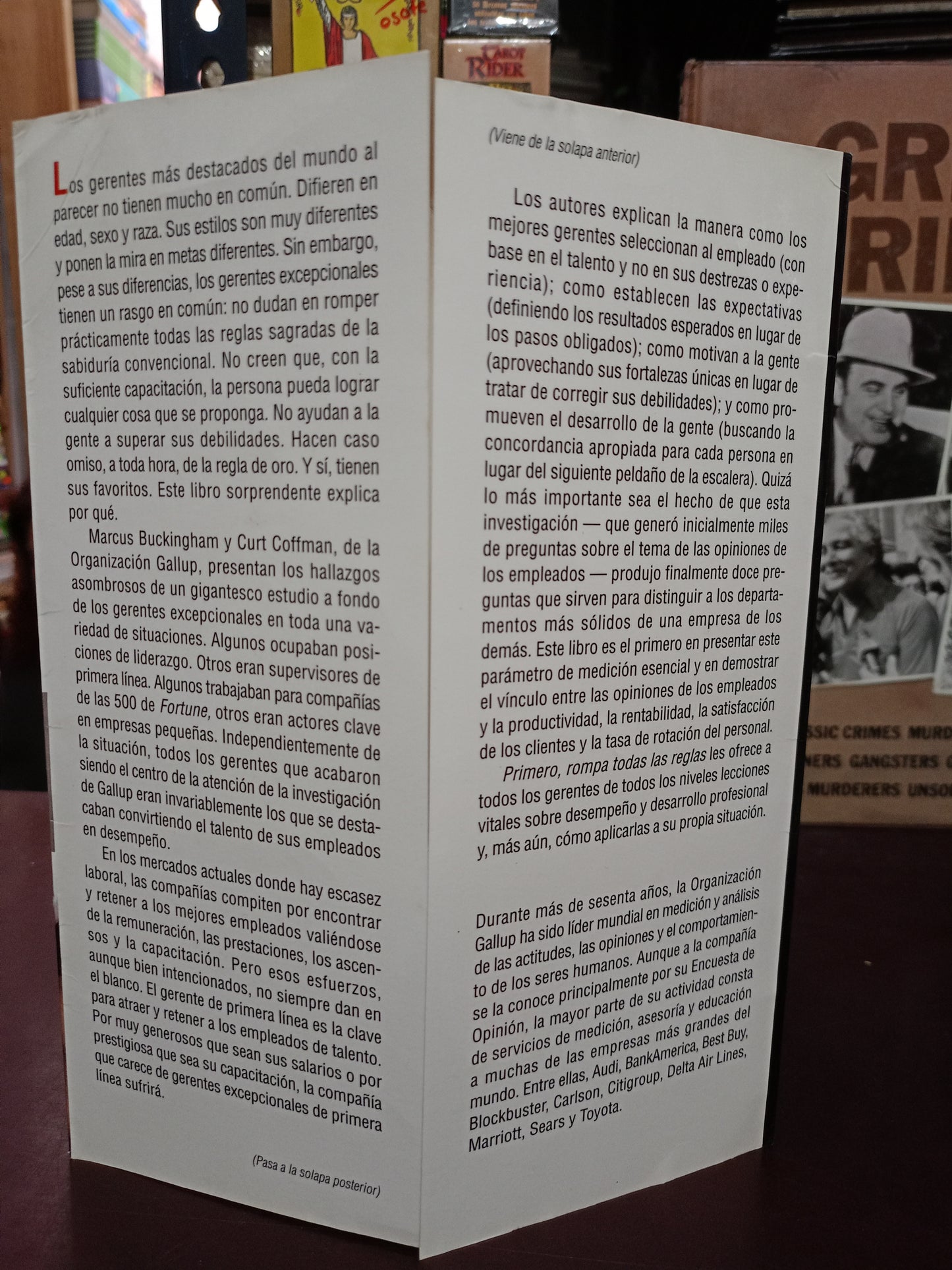 PRIMERO, ROMPA TODAS LAS REGLAS POR MARCUS BUCKINGHAM Y CURT COFFMAN USADO SUPERACIÓN PERSONAL LITERARIO 305