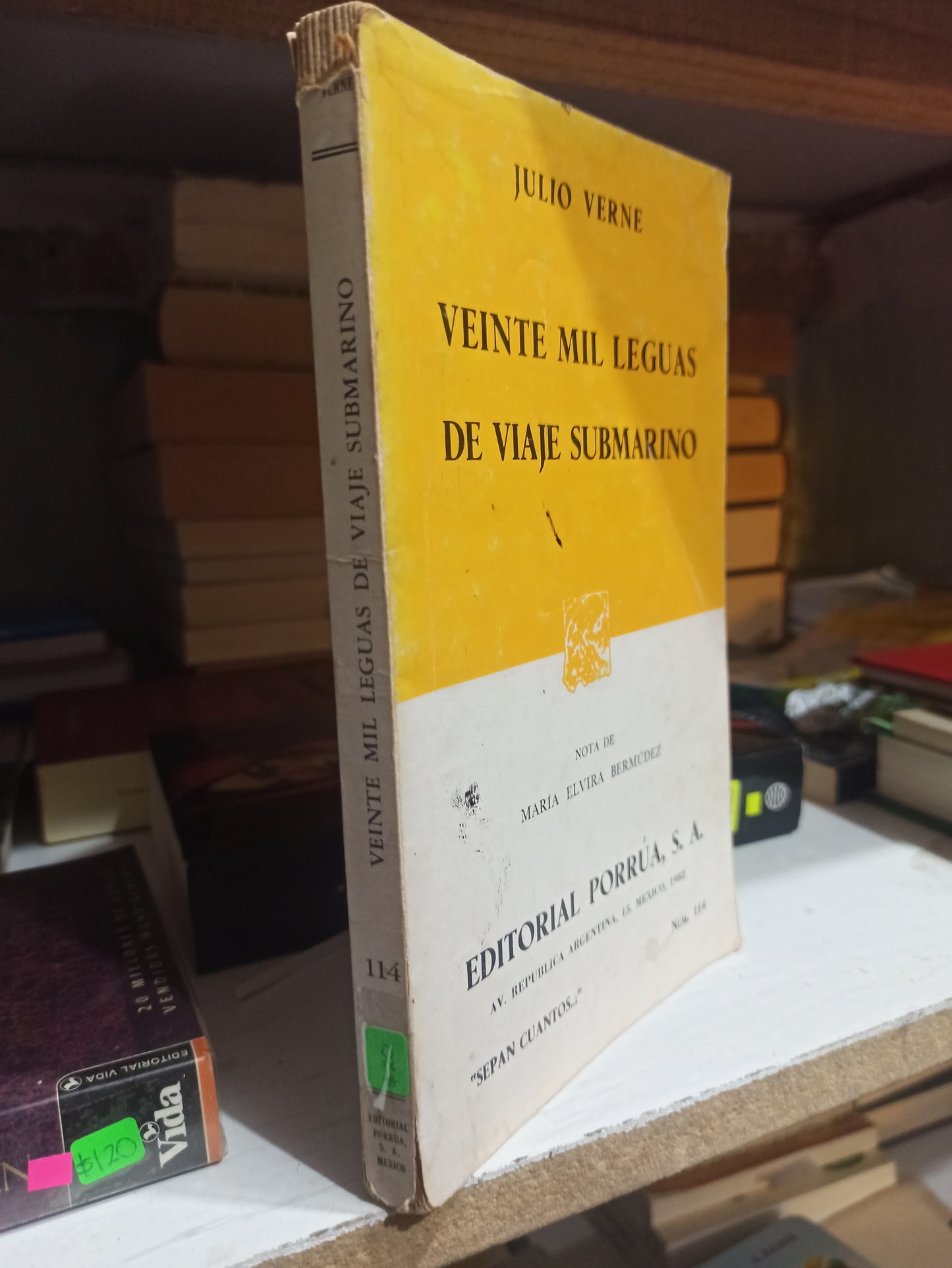 VEINTE MIL LEGUAS DE VIAJE SUBMARINO POR JULIO VERNE USADO NOVELAS JUÁREZ