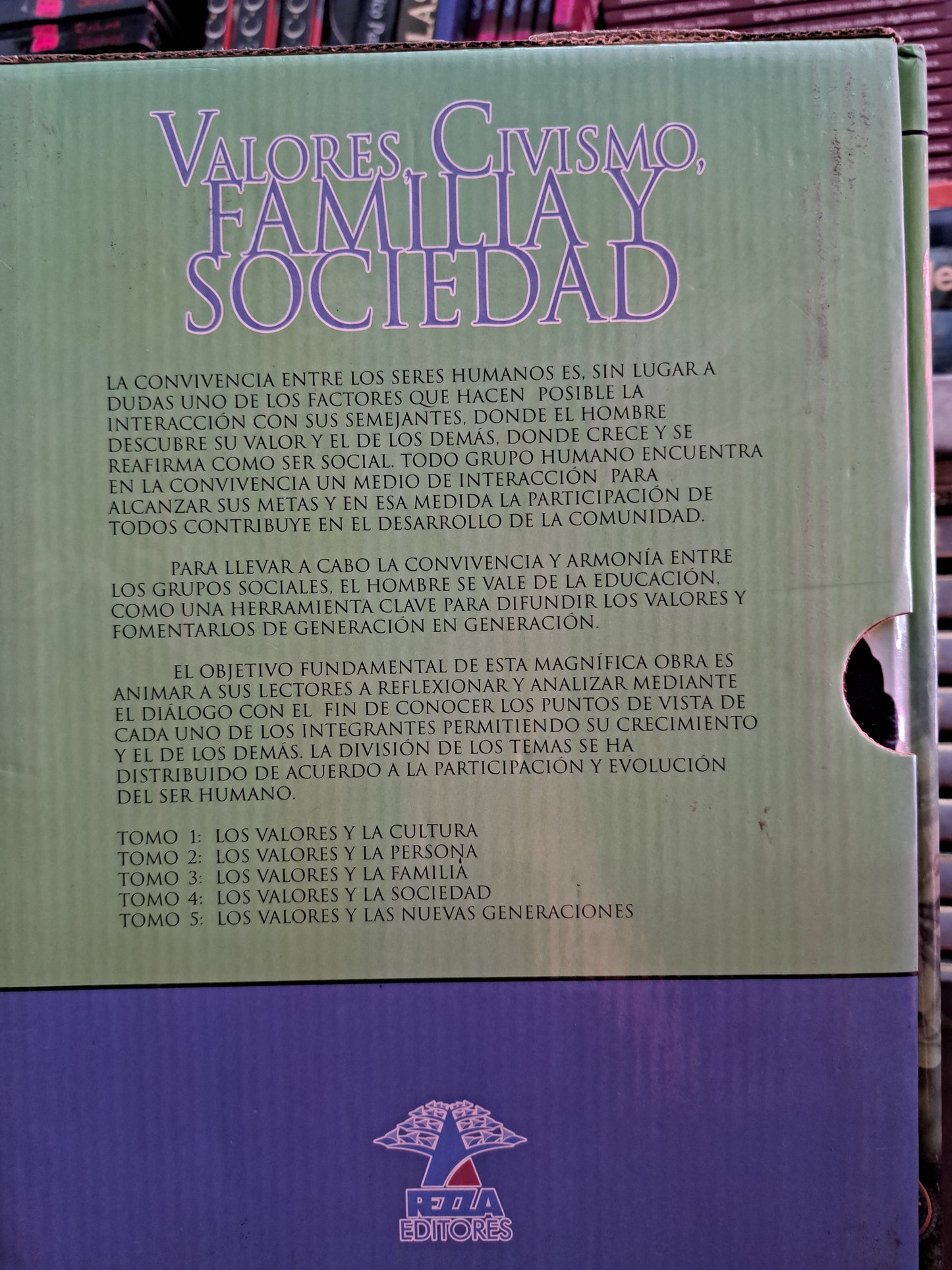 VALORES, CIVISMO, FAMILIA Y SOCIEDAD 5 TOMOS INÉS ZÁRATE B. USADO PSICOLOGÍA LITERARIO 305