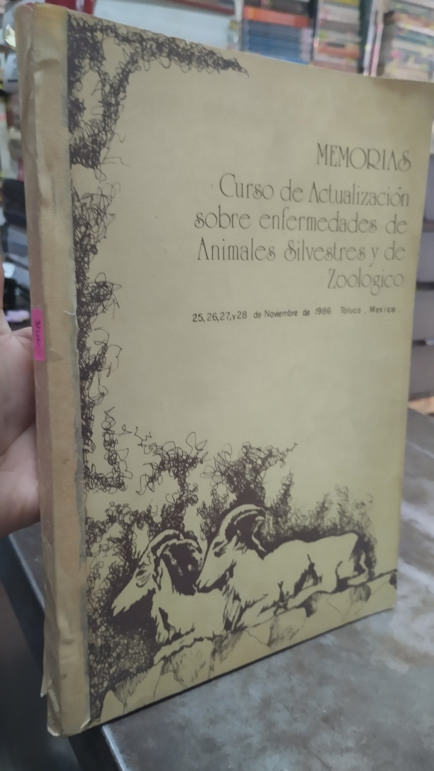 MEMORIAS CURSO DE ACTUALIZACION SOBRE ENFERMEDADES DE ANIMALES SILVESTRES Y DE ZOOLOGICO LIBRO USADO AGRICULTURA ALDAMA