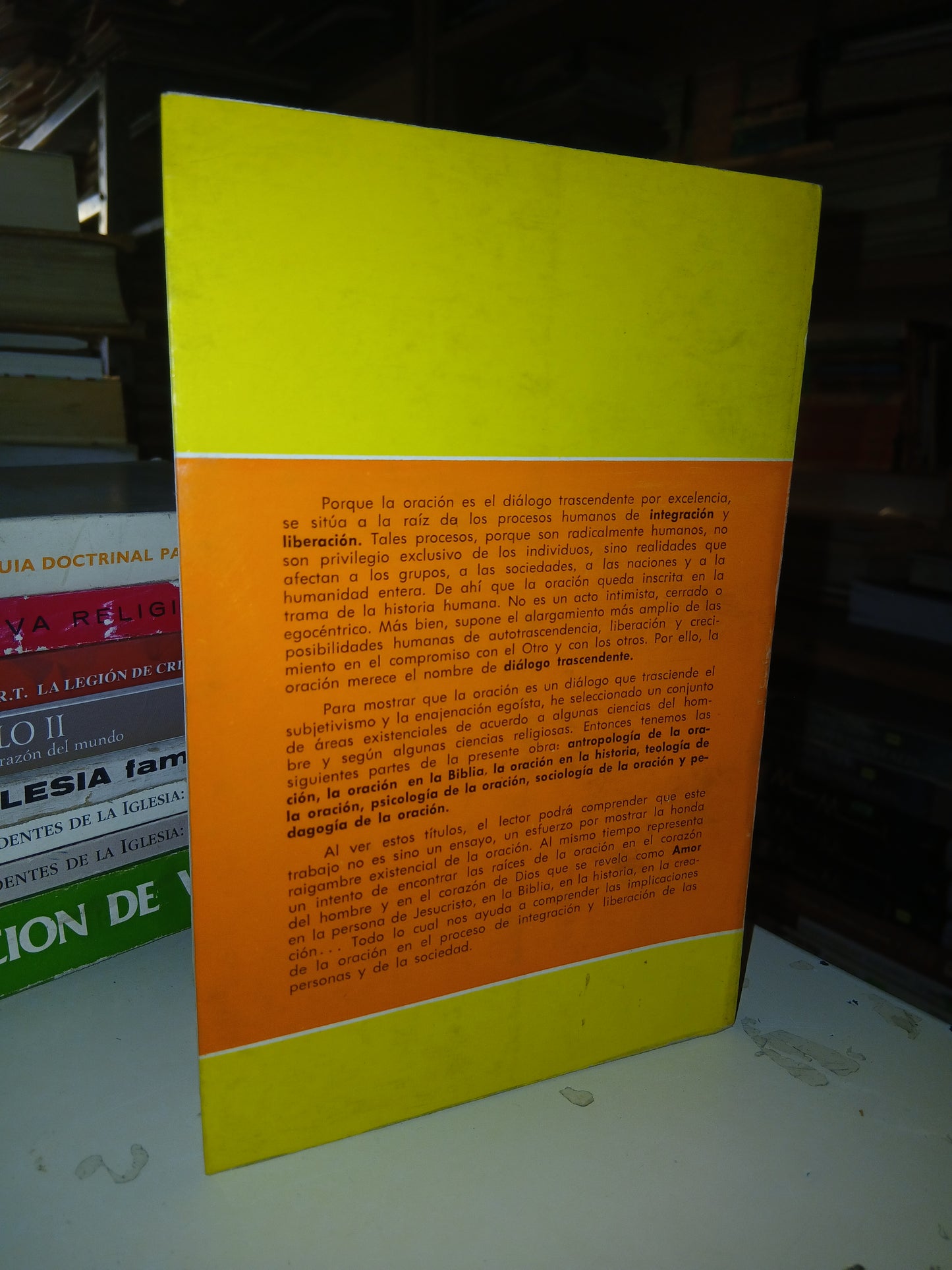 EL DIÁLOGO TRASCENDENTE EN LA INTEGRACIÓN LIBERADORA POR LUIS JORGE GONZÁLEZ USADO RELIGIÓN LITERARIO 207