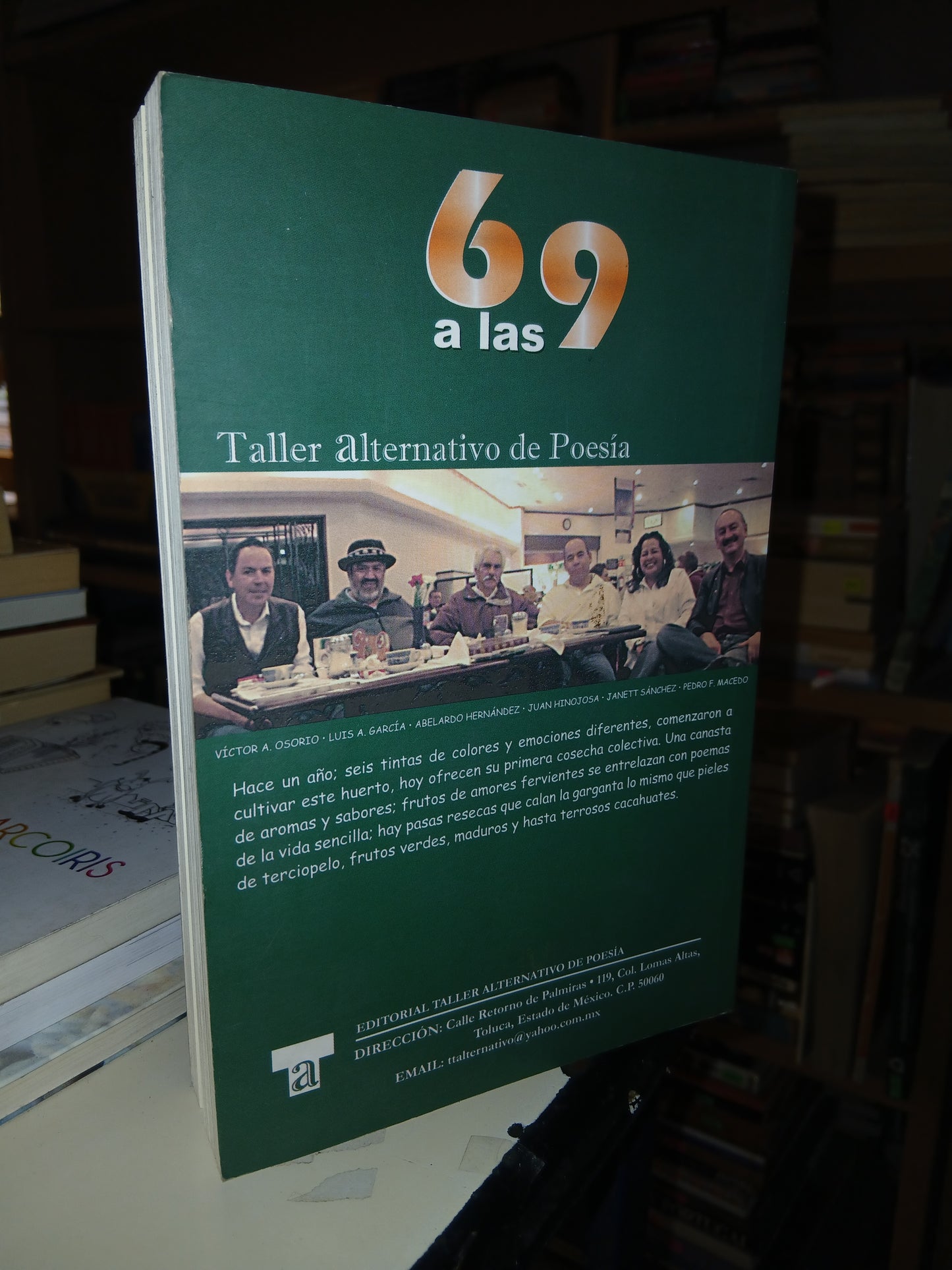 SEIS A LAS NUEVE POESÍA REUNIDA 2008 (VARIOS AUTORES) USADO POESÍA LITERARIO 207