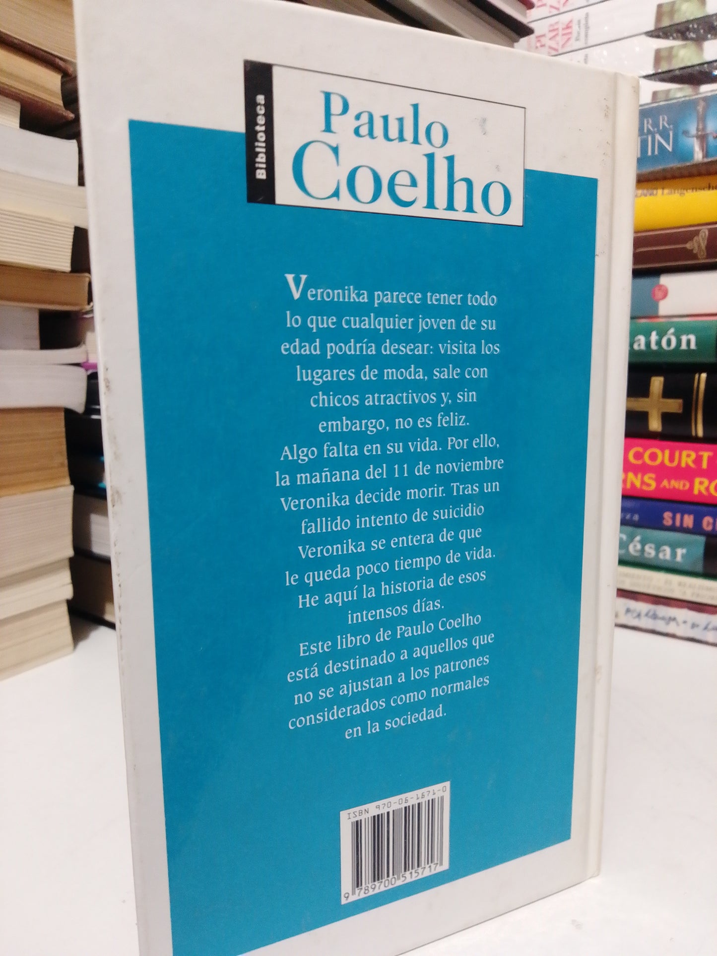 VERÓNIKA DECIDE MORIR POR PAULO COELHO USADO SUP.PERSONAL JUÁREZ