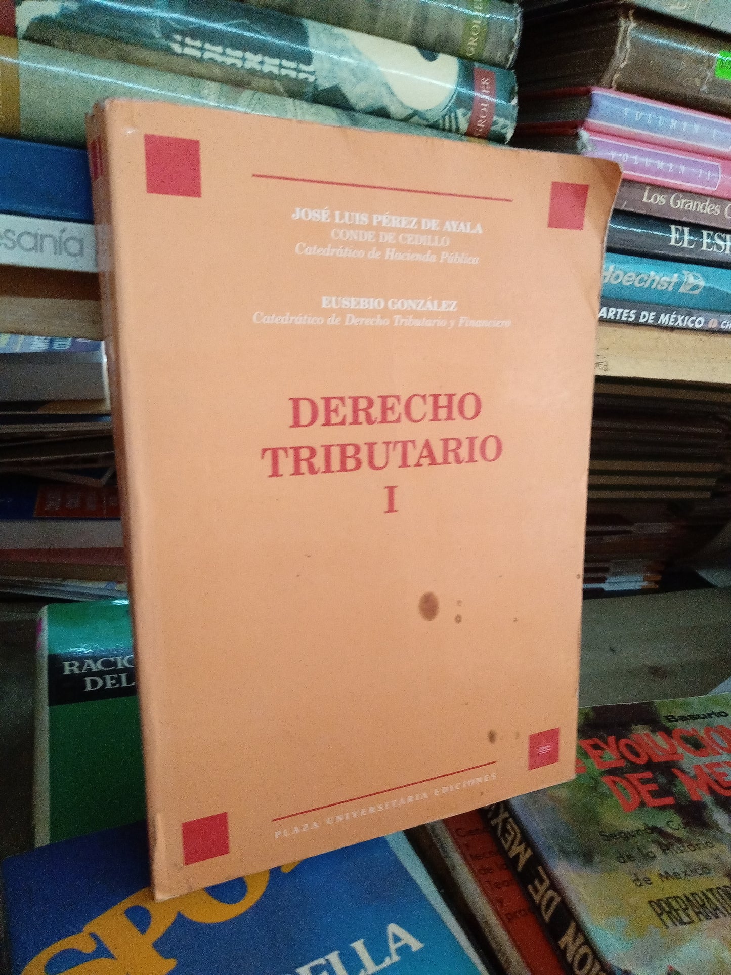 DERECHO TRIBUTARIO I POR JOSE LUIS PEREZ DE AYALA USADO DERECHO LITERARIO 207
