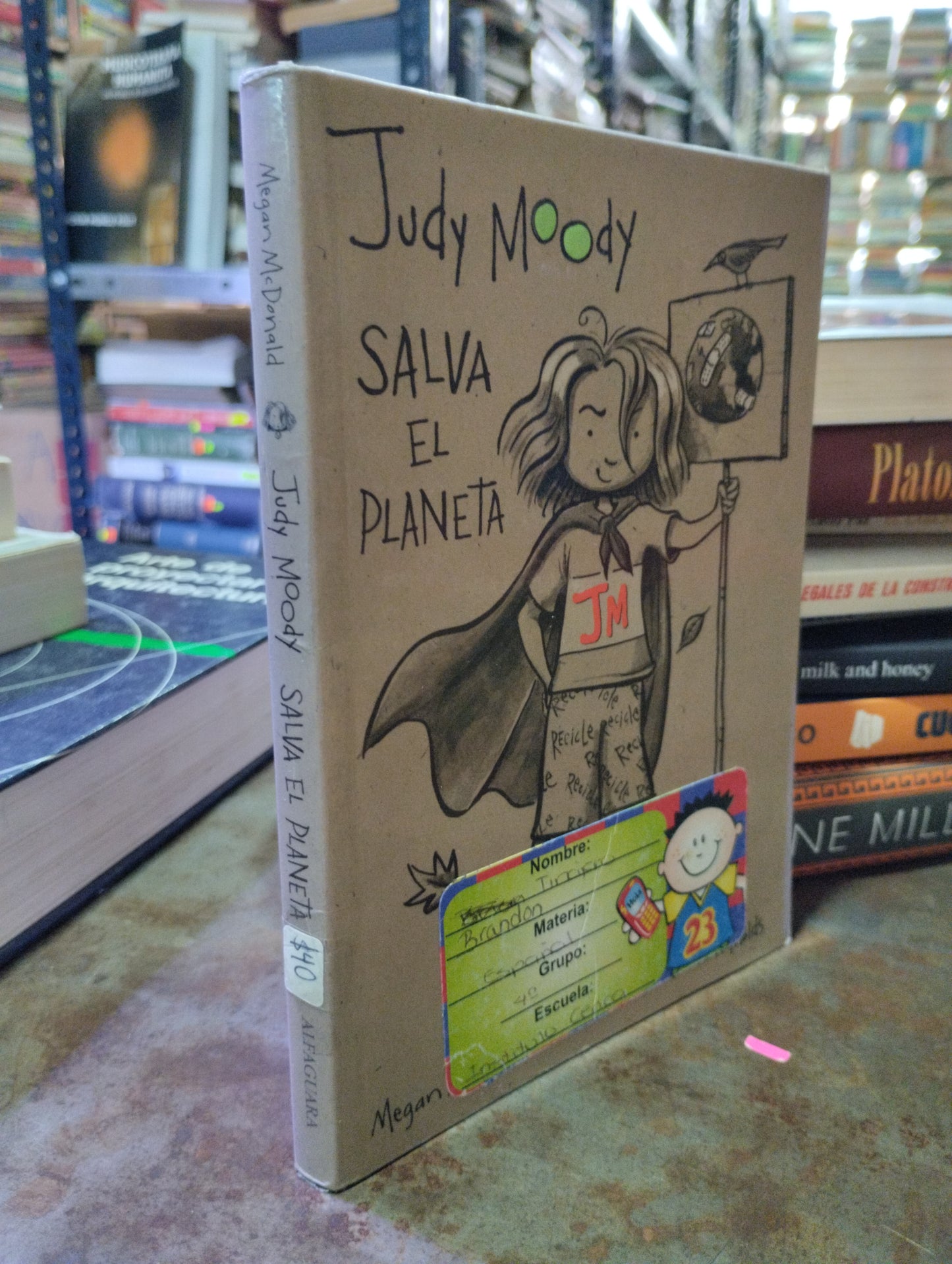 SALVA EL PLANETA POR JUDY MOODY USADO INFANTIL ALDAMA