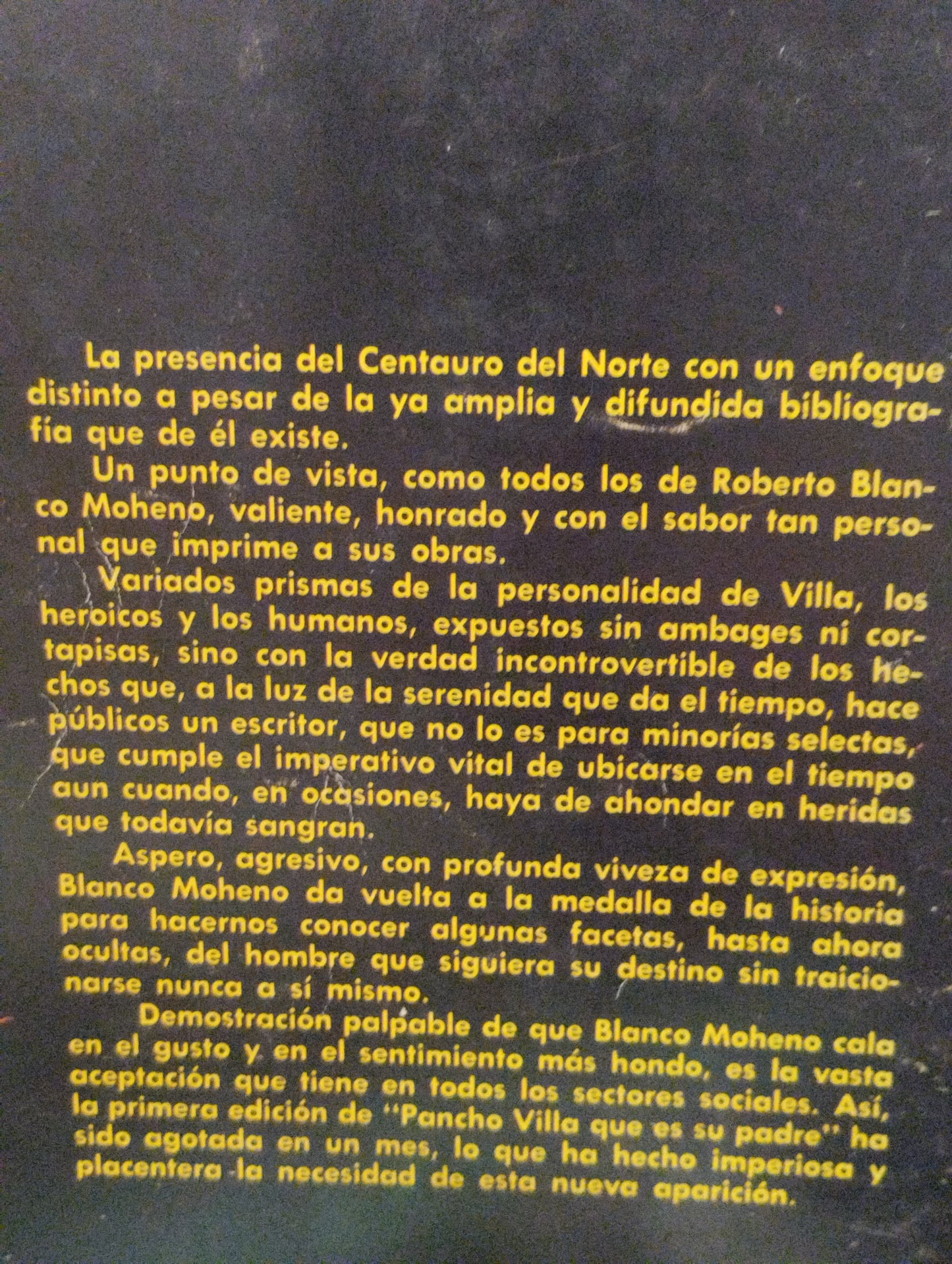PANCHO VILLA QUE ES SU PADRE POR ROBERTO BLANCO MORENO USADO HISTORIA ALDAMA EDITORIAL DIANA PASTA BLANDA LIBRO EN BUEN ESTADO
