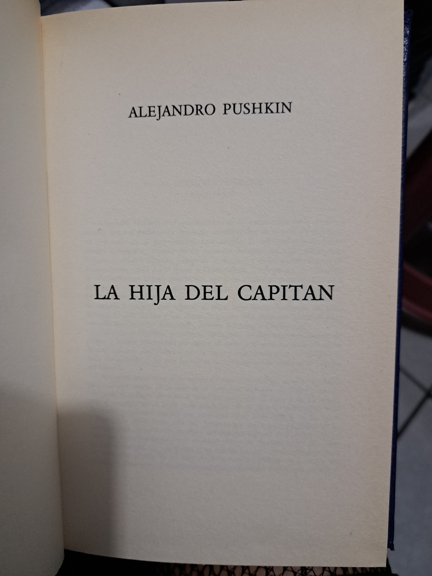 LA HIJA DEL CAPITAN ALEJANDRO PUSHKIN USADO NOVELA JUÁREZ