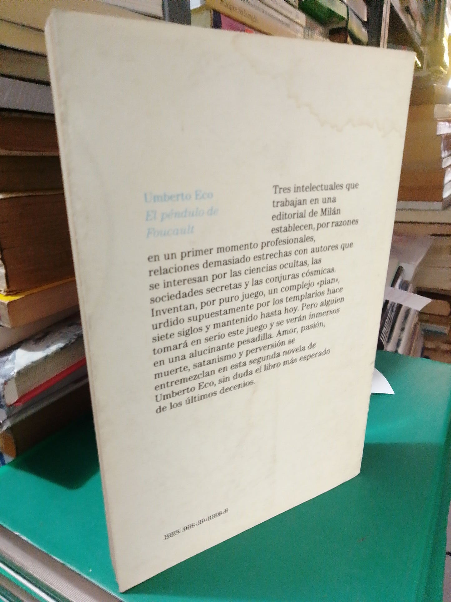EL PENDULO DE FOUCAULT POR UMBERTO ECO USADO NOVELA JUAREZ