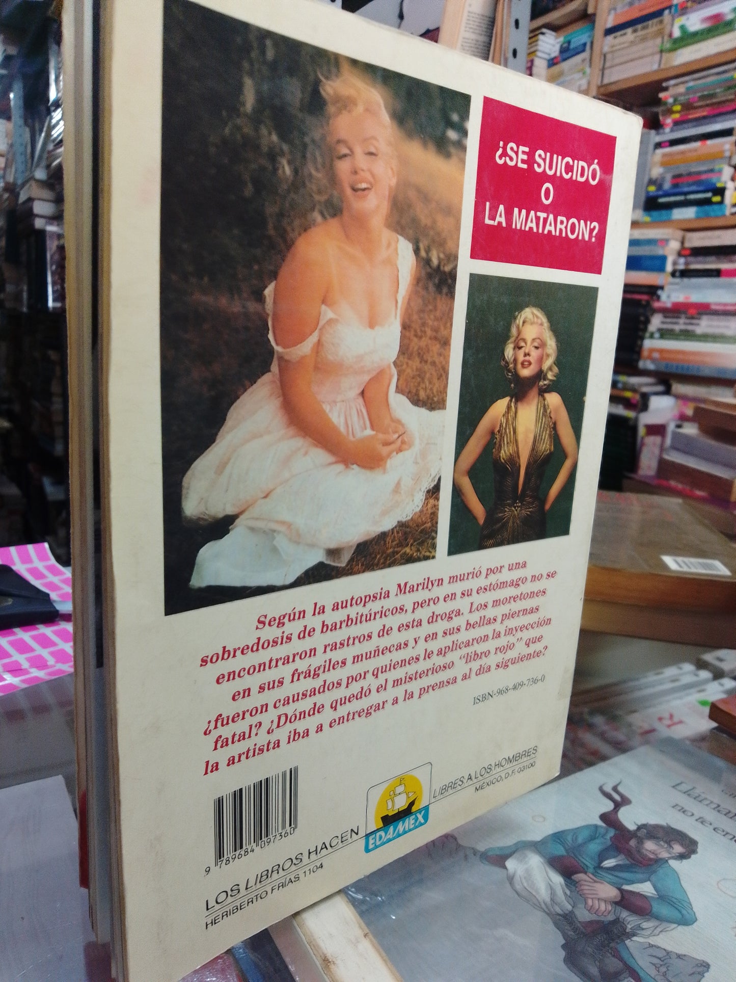 MARILYN SUICIDIO O ASESINATO POR ULISES PARAMO USADO NOVELA JUÁREZ