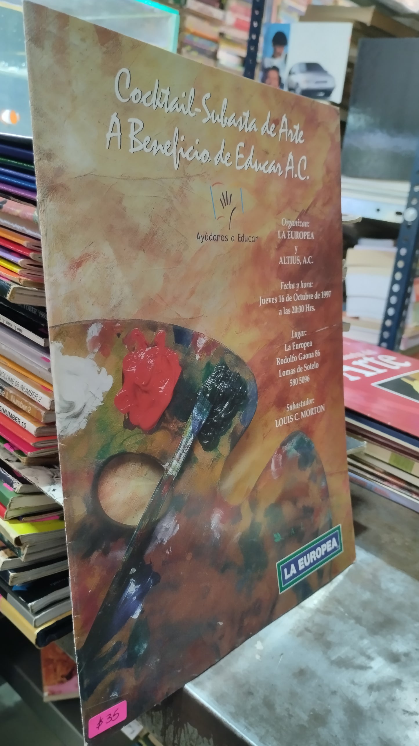 COCKTAIL SUBASTA DE ARTE A BENEFICIO DE EDUCAN A C LIBRO USADO ARTE ALDAMA