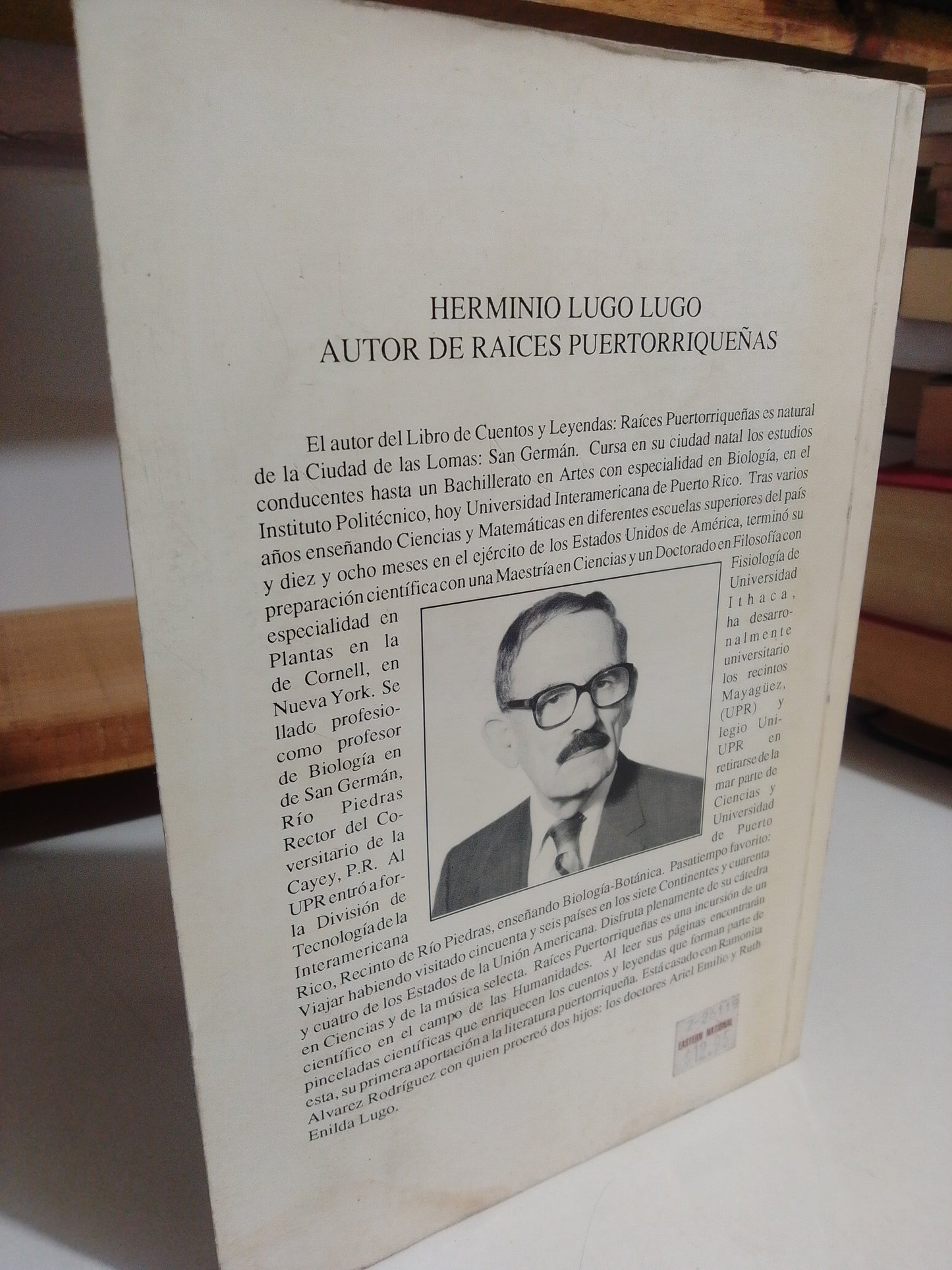 RAICES PUERTORRIQUEÑAS POR HERMINIO LUGO LUGO USADO HISTORIA JUAREZ