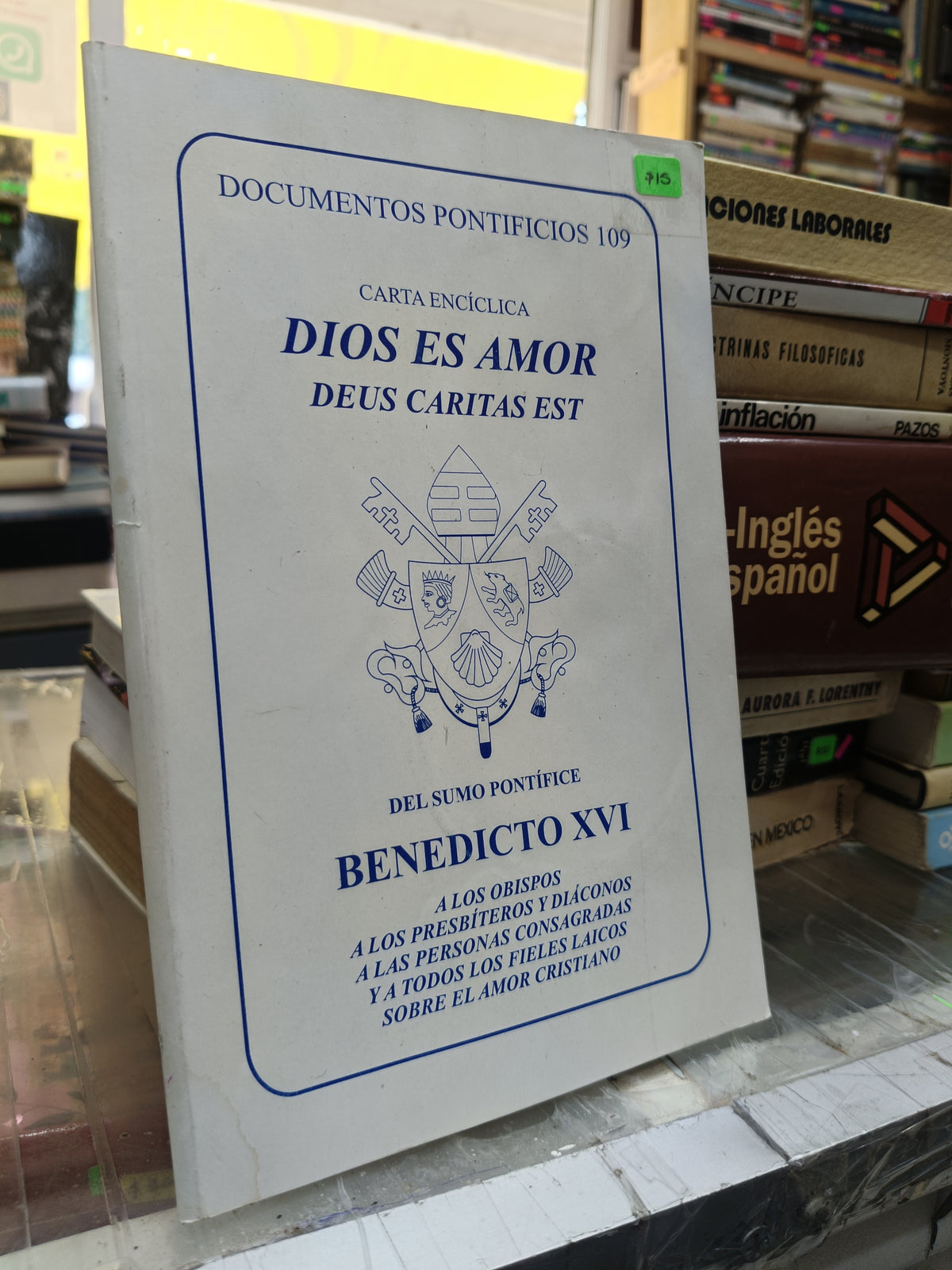 DIOS ES AMOR DEUS CARITAS EST USADO RELIGION JUAREZ 507