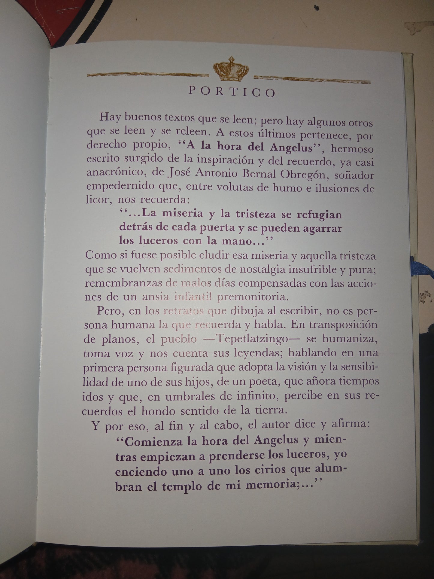 LA HORA DEL ANGELUS POR JOSÉ ANTONIO BERNAL OBREGÓN USADO POESÍA LITERARIO 207