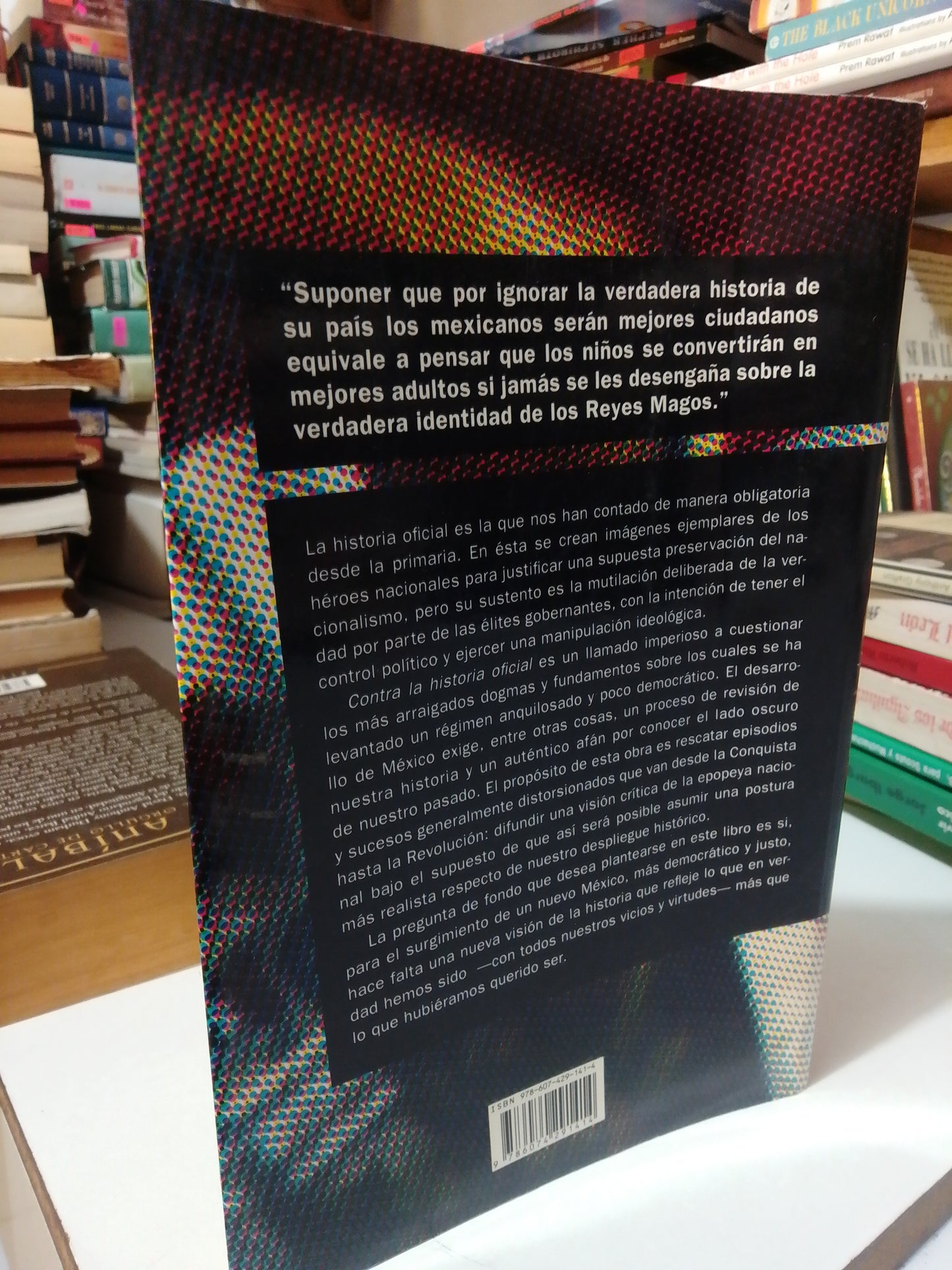 CONTRA LA HISTORIA OFICIAL POR JOSE ANTONIO CRESPO USADO NOVELA JUÁREZ
