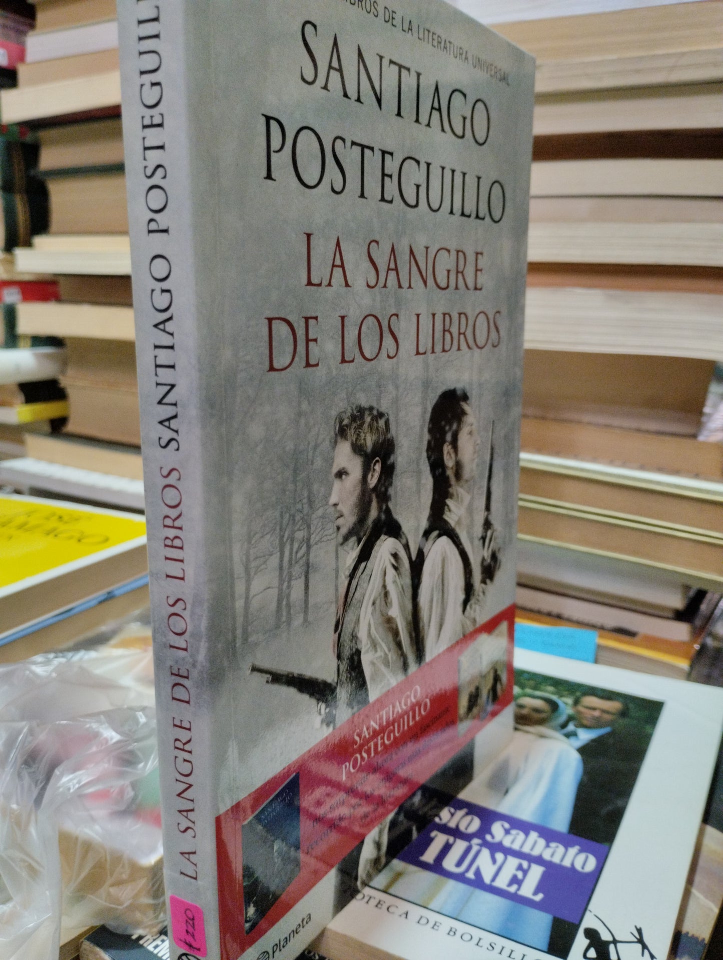 LA SANGRE DE LOS LIBROS POR SANTIAGO POSTEGUILLO USADO NOVELAS ALDAMA