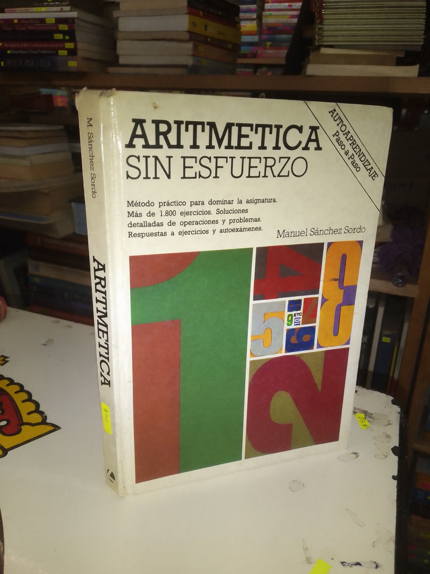 ARITMÉTICA POR M. SÁNCHEZ SORDO USADO MATEMÁTICAS LITERARIO 207