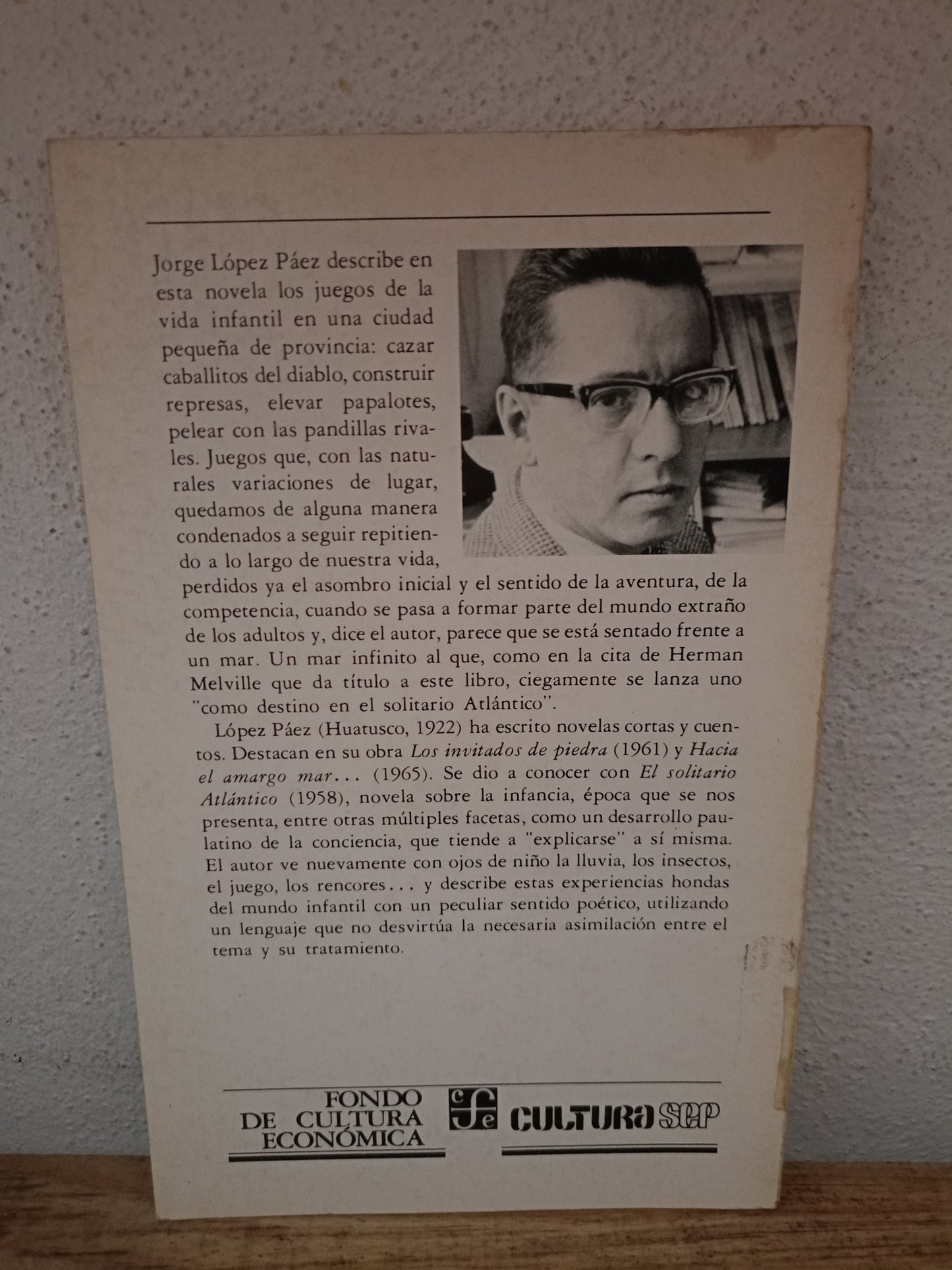 EL SOLITARIO ATLÁNTICO POR JORGE LOPEZ PAEZ USADO NOVELA LITERARIO 305
