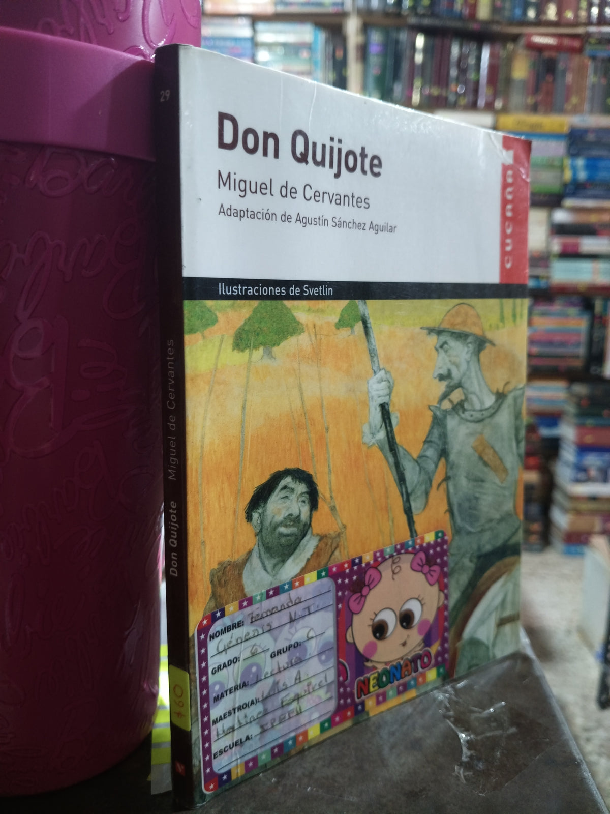 DON QUIJOTE POR MIGUEL DE CERVANTES USADO INFANTIL ALDAMA