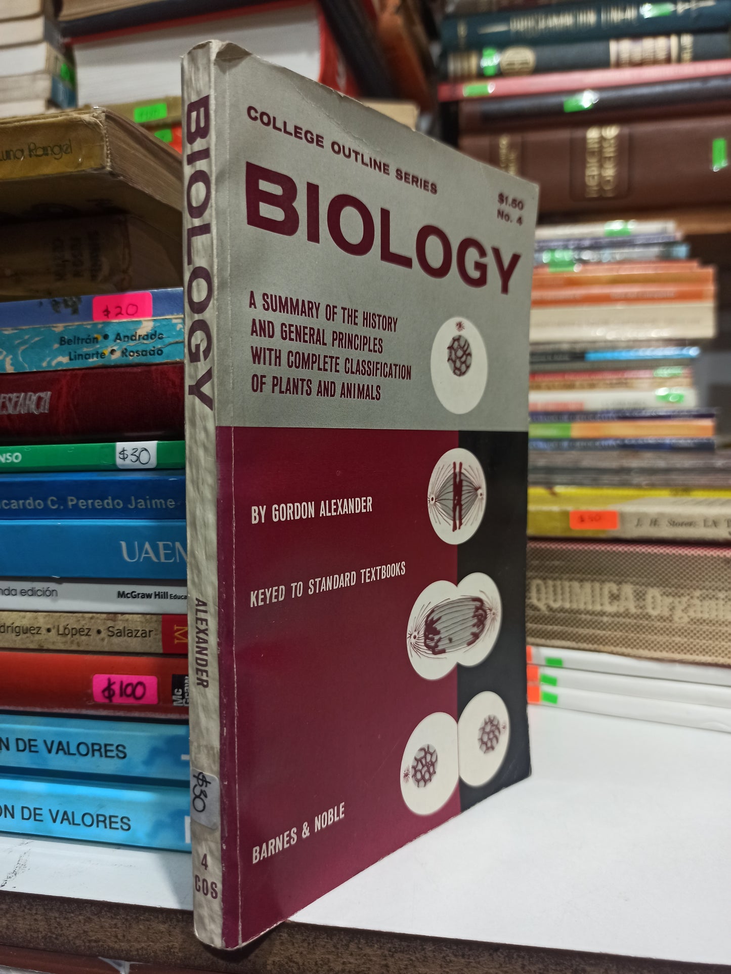 COLLEGE OUTLINE SERIES BIOLOGY POR GORDON ALEXANDER USADO BIOLOGÍA JUÁREZ