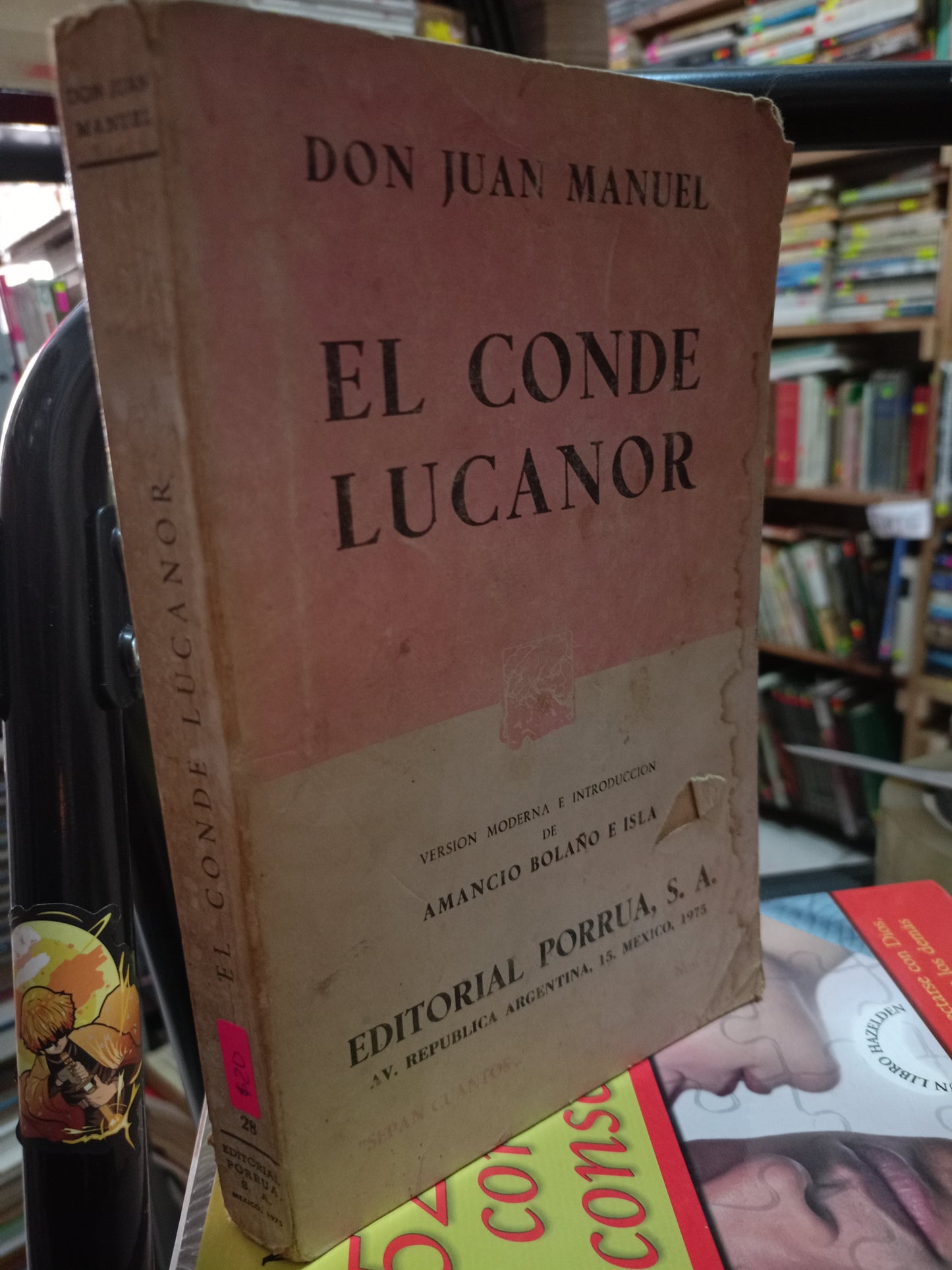 EL CONDE LUCANOR POR DON JUAN MANUEL USADO NOVELA LITERARIO 305